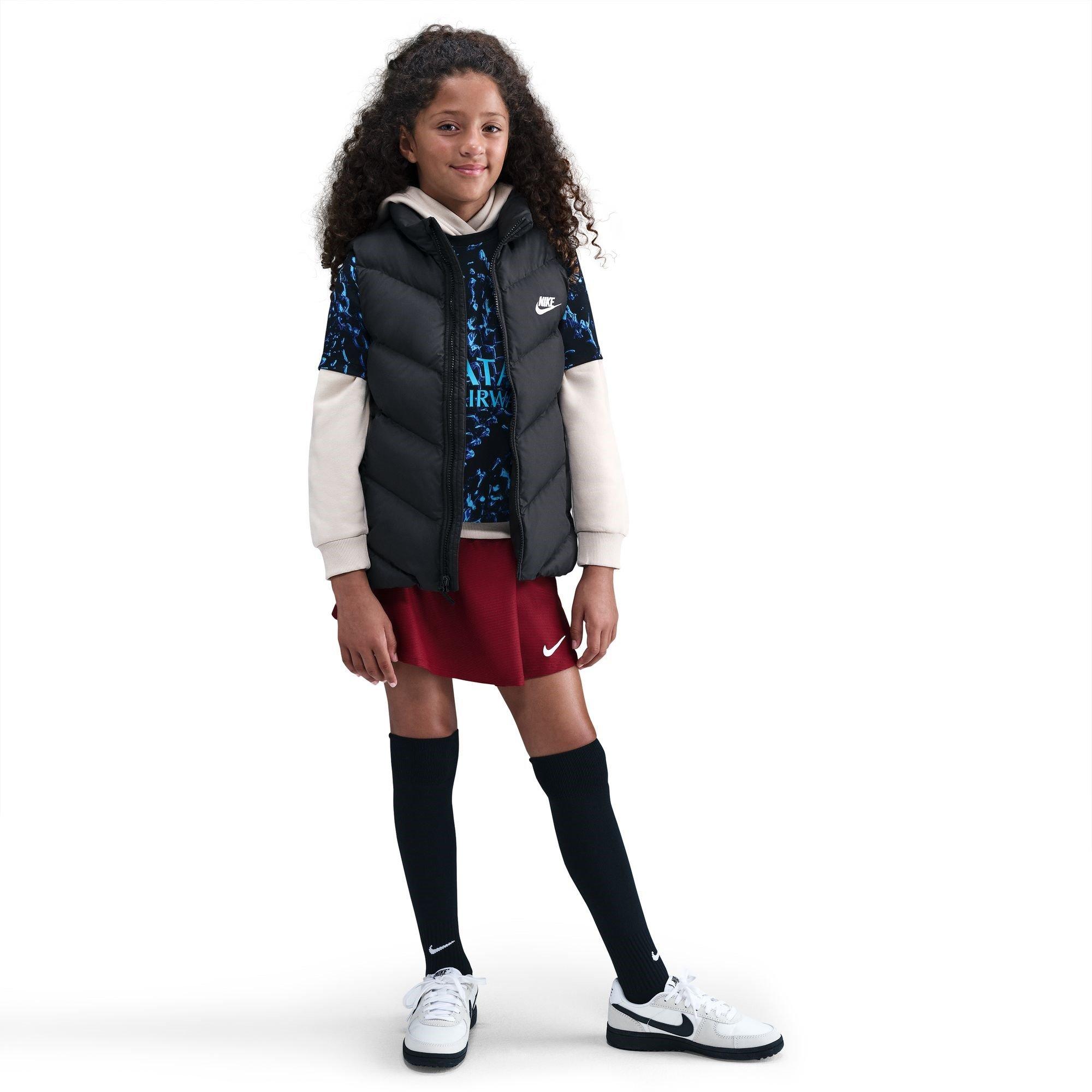 Black - Nike - Loose-Fit Puffer Vest Juniors - 4