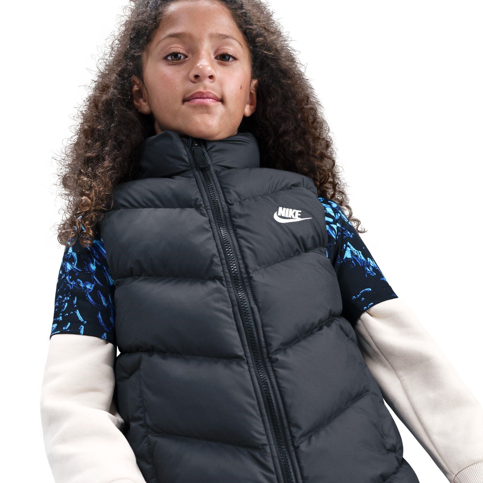 Black - Nike - Loose-Fit Puffer Vest Juniors - 5