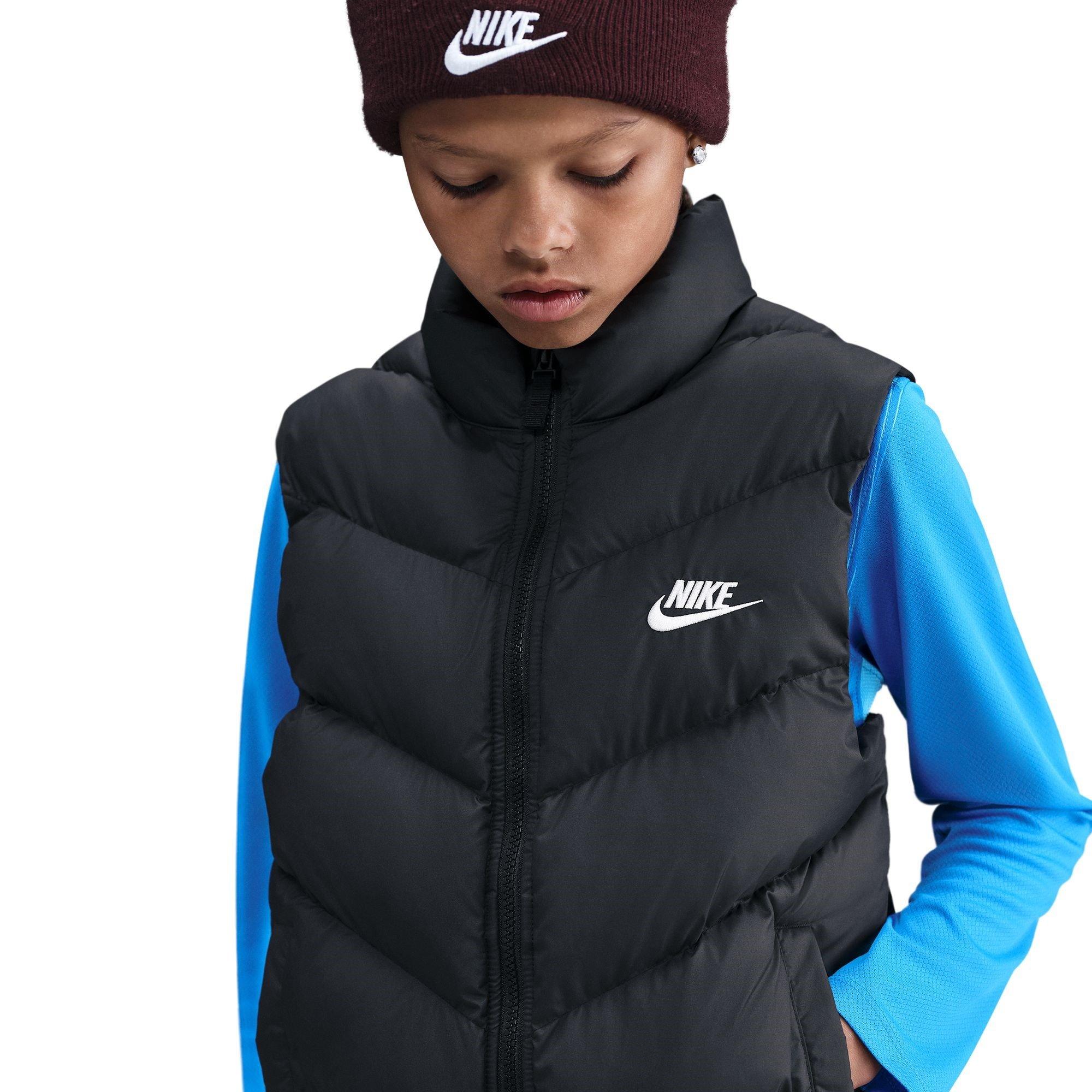 Black - Nike - Loose-Fit Puffer Vest Juniors - 6