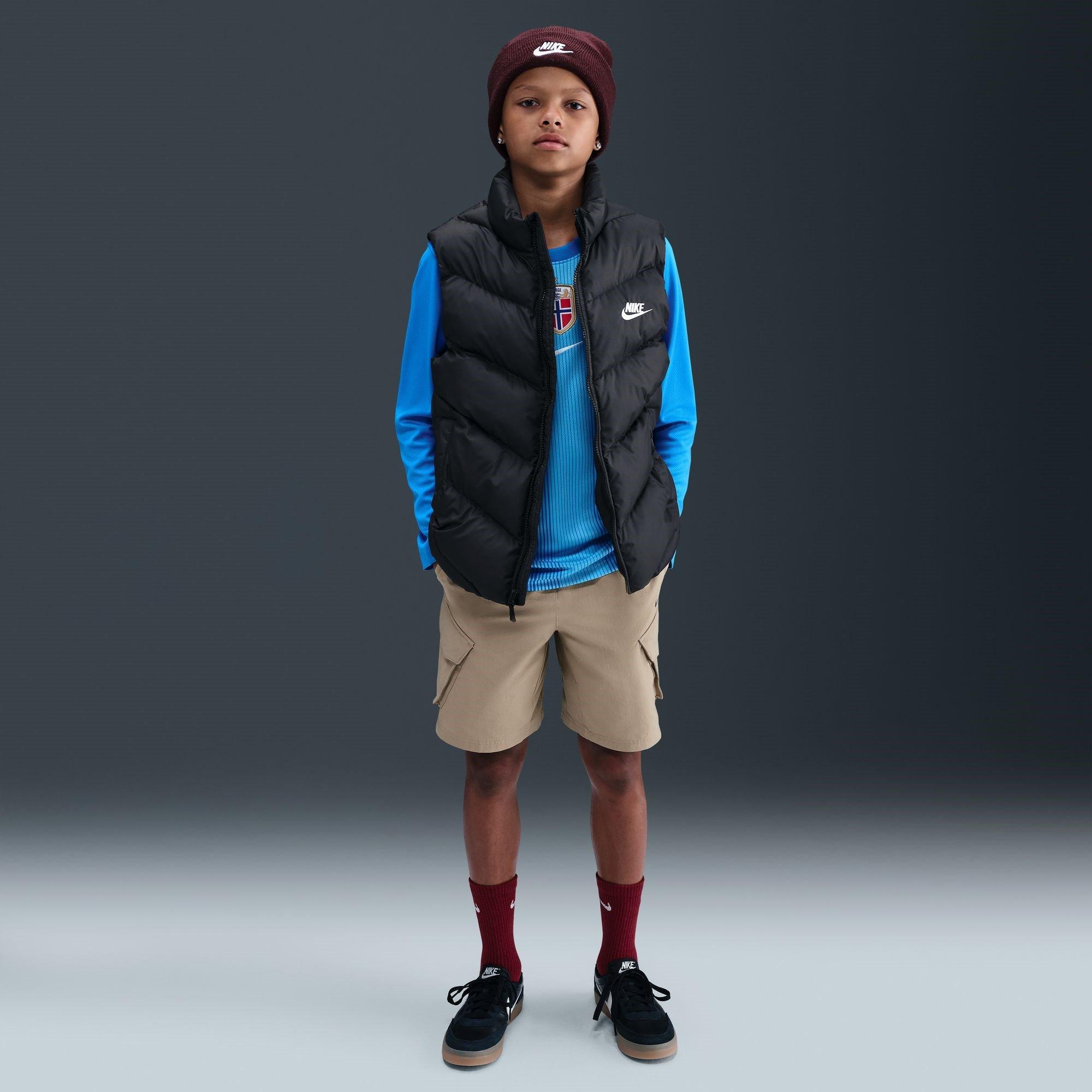 Black - Nike - Loose-Fit Puffer Vest Juniors - 7