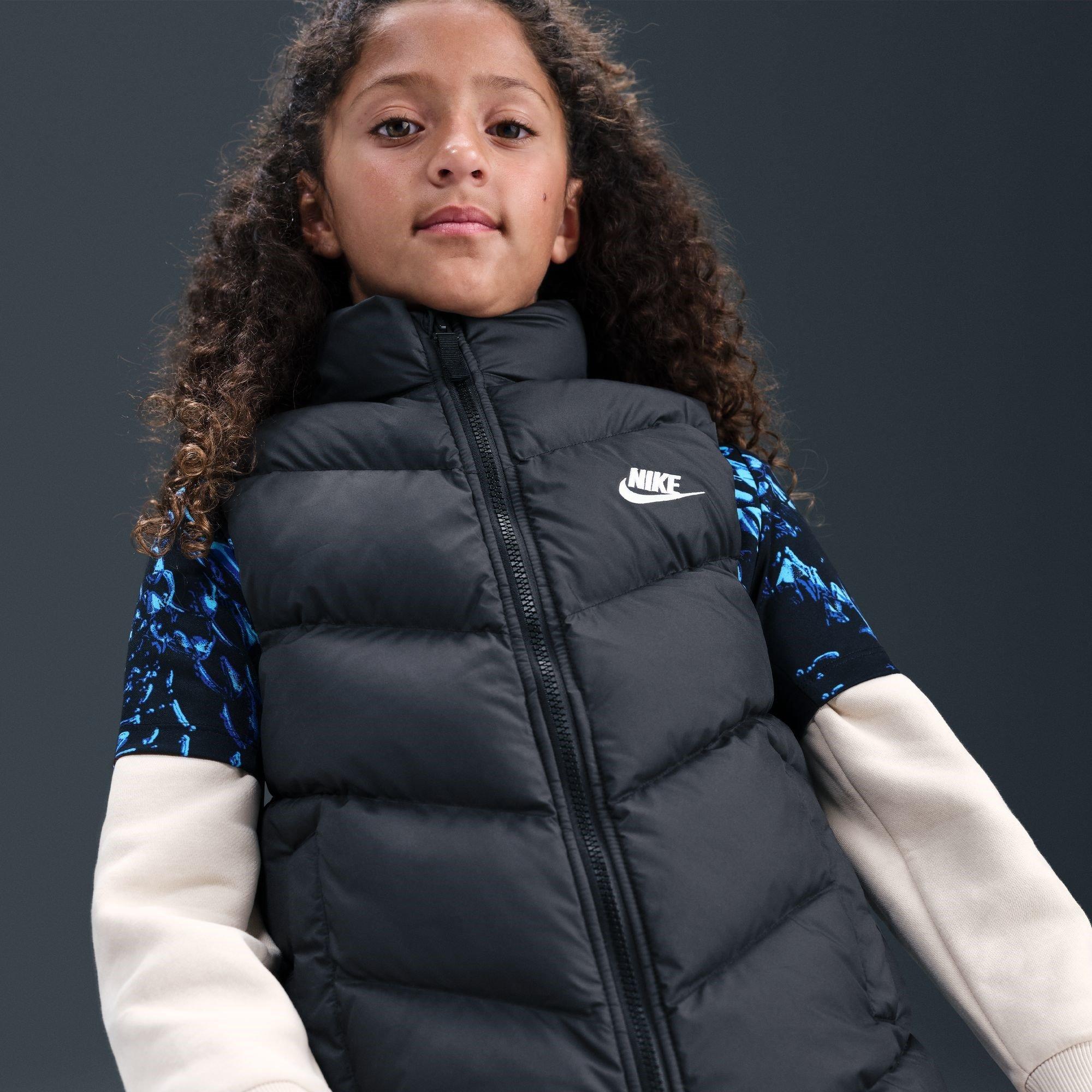 Black - Nike - Loose-Fit Puffer Vest Juniors - 10