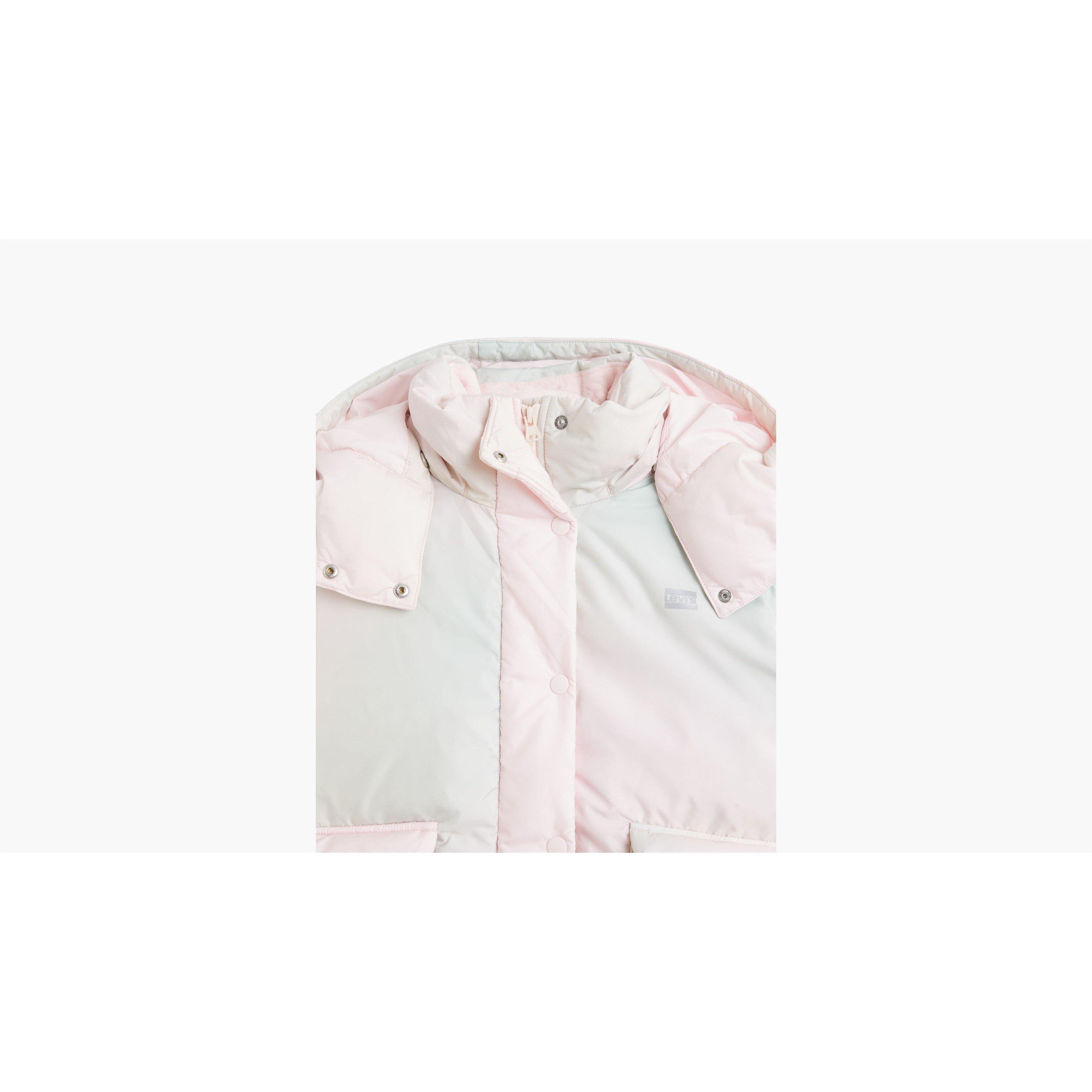 Blur Dutch - Levis - Women's Levi's Cropped Hooded Long Sleeve Down Short Puffer Jacket - 3