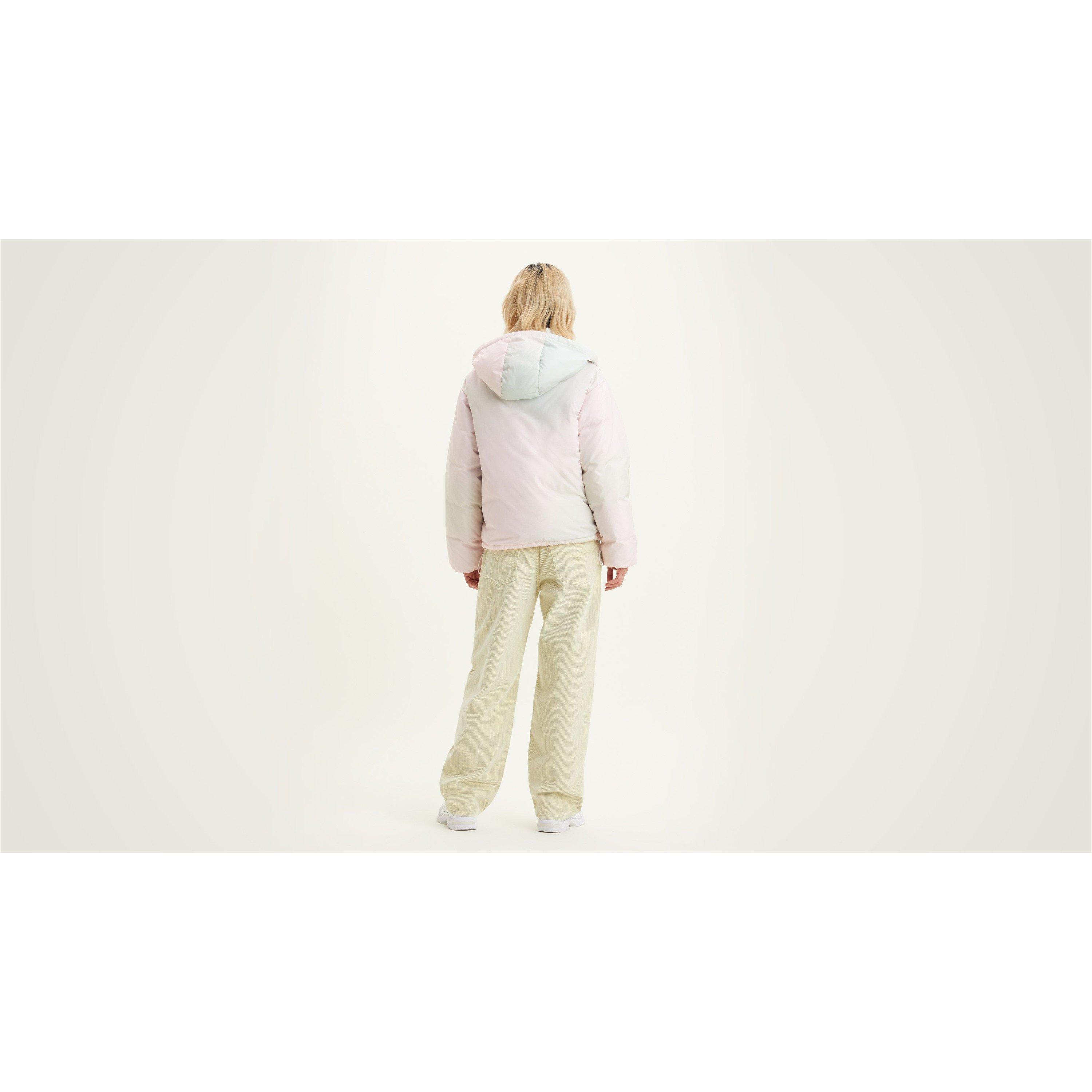 Blur Dutch - Levis - Women's Levi's Cropped Hooded Long Sleeve Down Short Puffer Jacket - 6