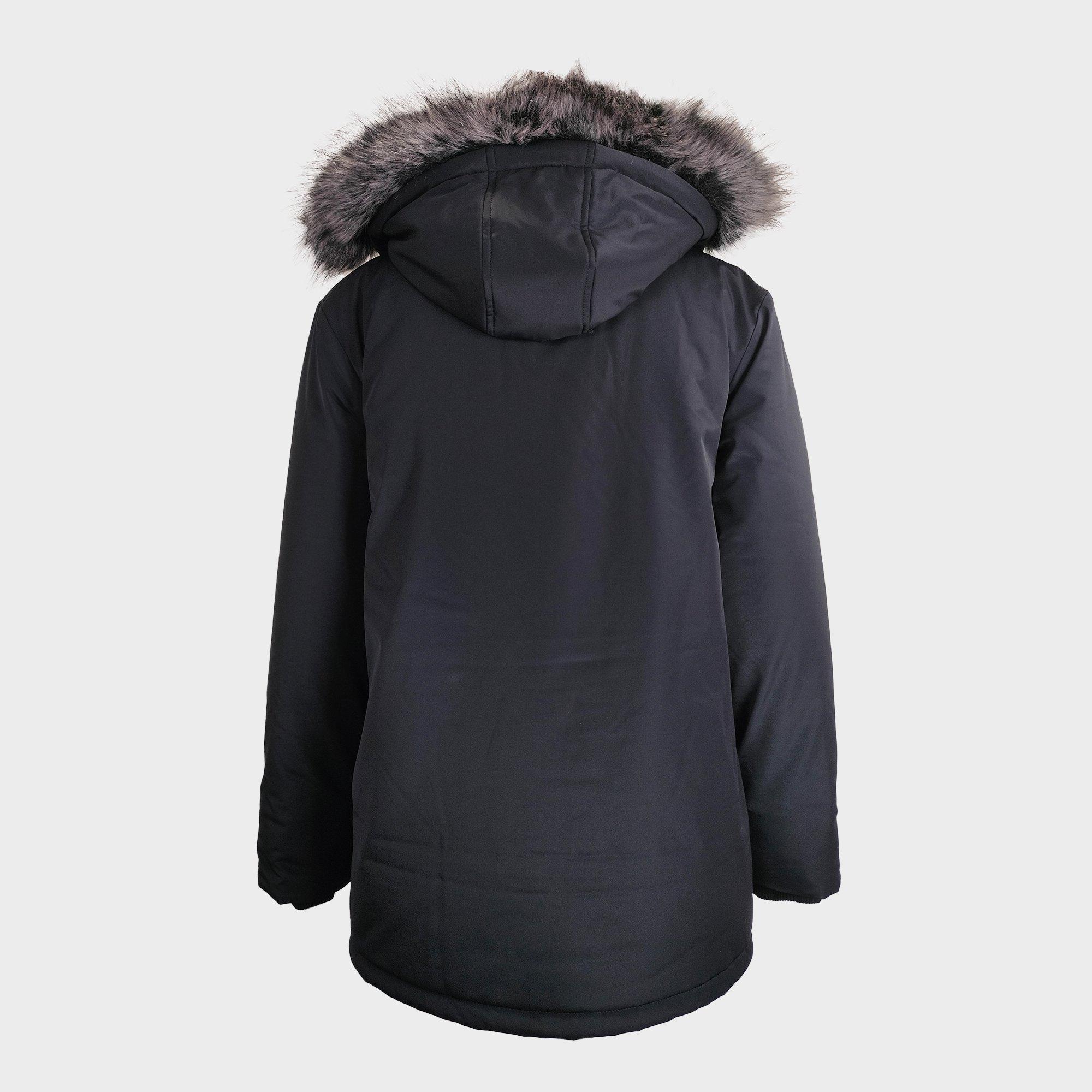 Nero - Jack Wills - Water Resistant Wind Resistant Faux Fur Hooded Parka - 2