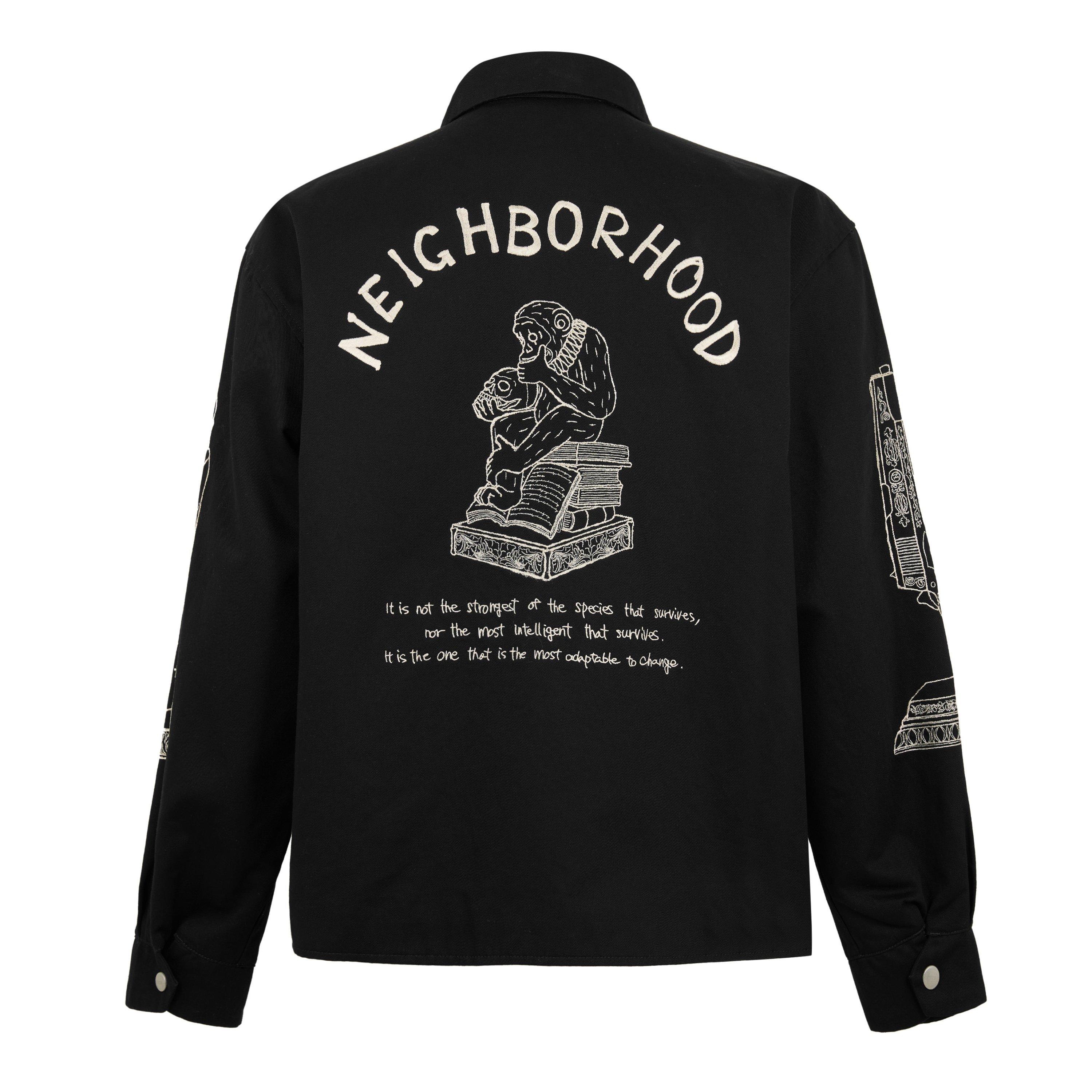Black - Neighborhood - Men's Varsity Jacket - 2