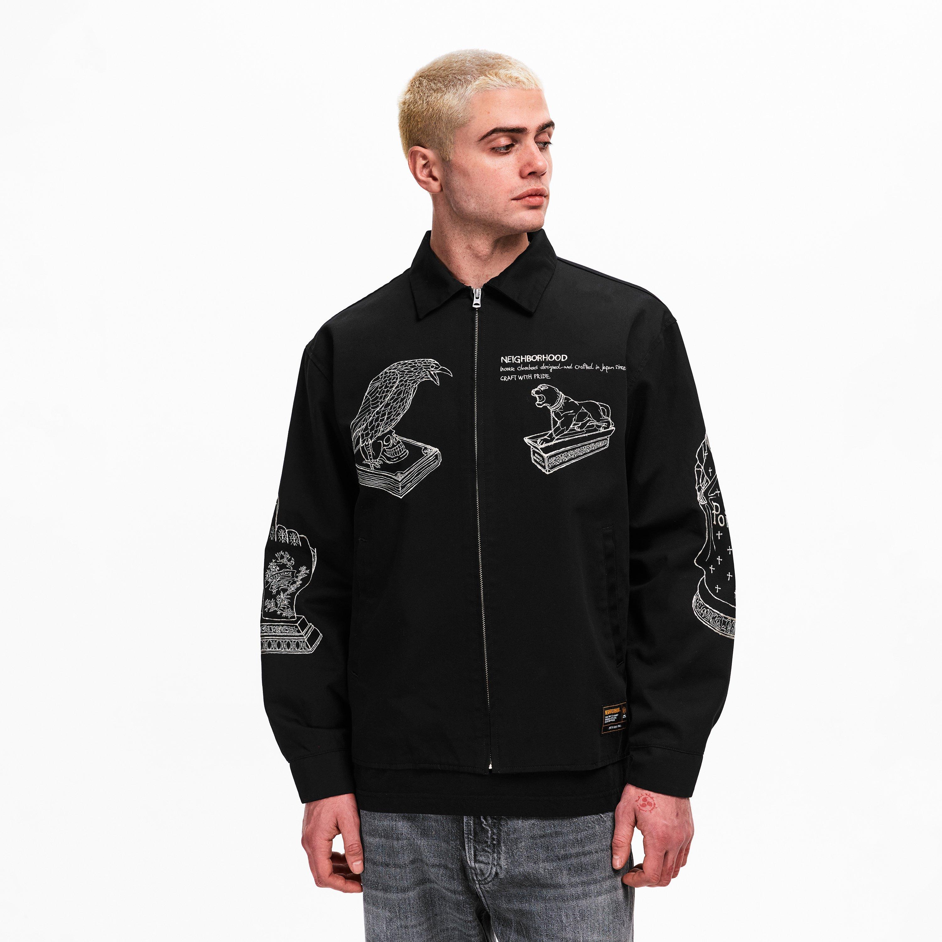 Black - Neighborhood - Men's Varsity Jacket - 3