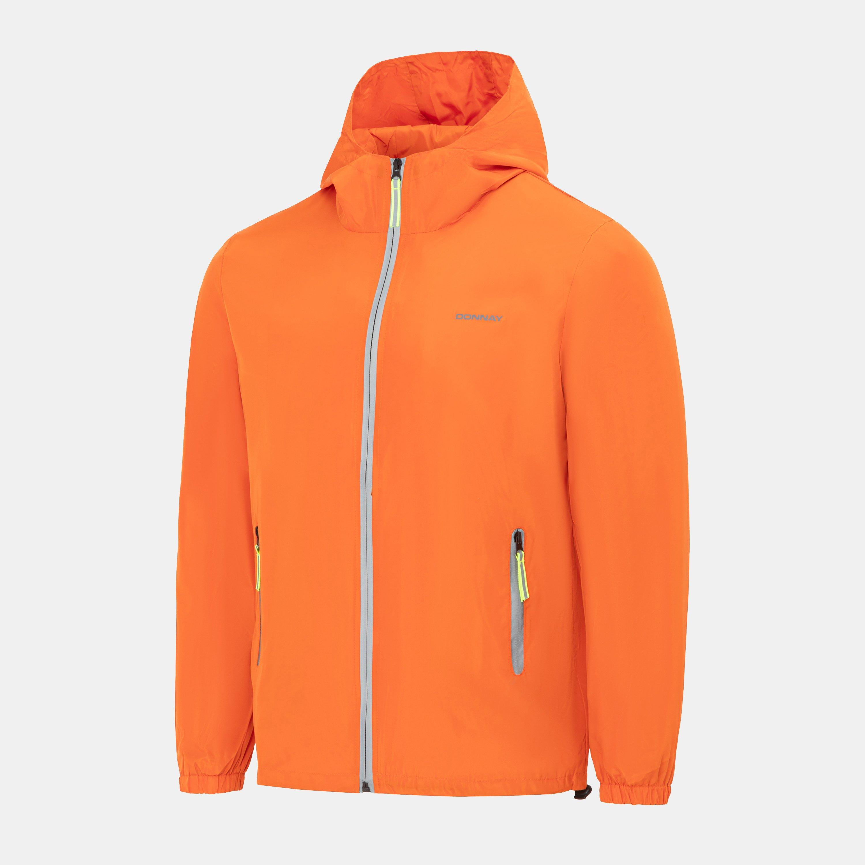 Orange - Donnay - Men's Lightweight Waterproof Windbreaker - 3