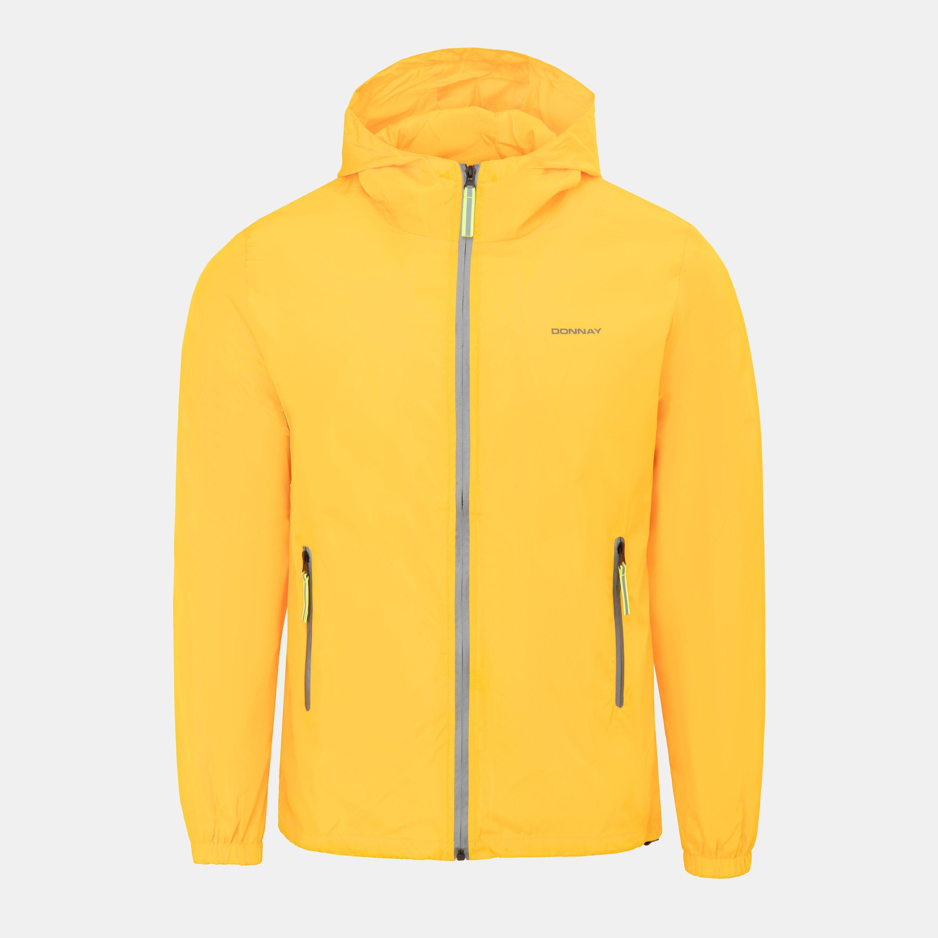 Yellow - Donnay - Men's Lightweight Waterproof Windbreaker - 1