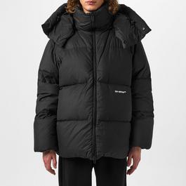 Off White Hooded Down Puffer Jacket