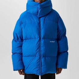 Off White Hooded Down Puffer Jacket