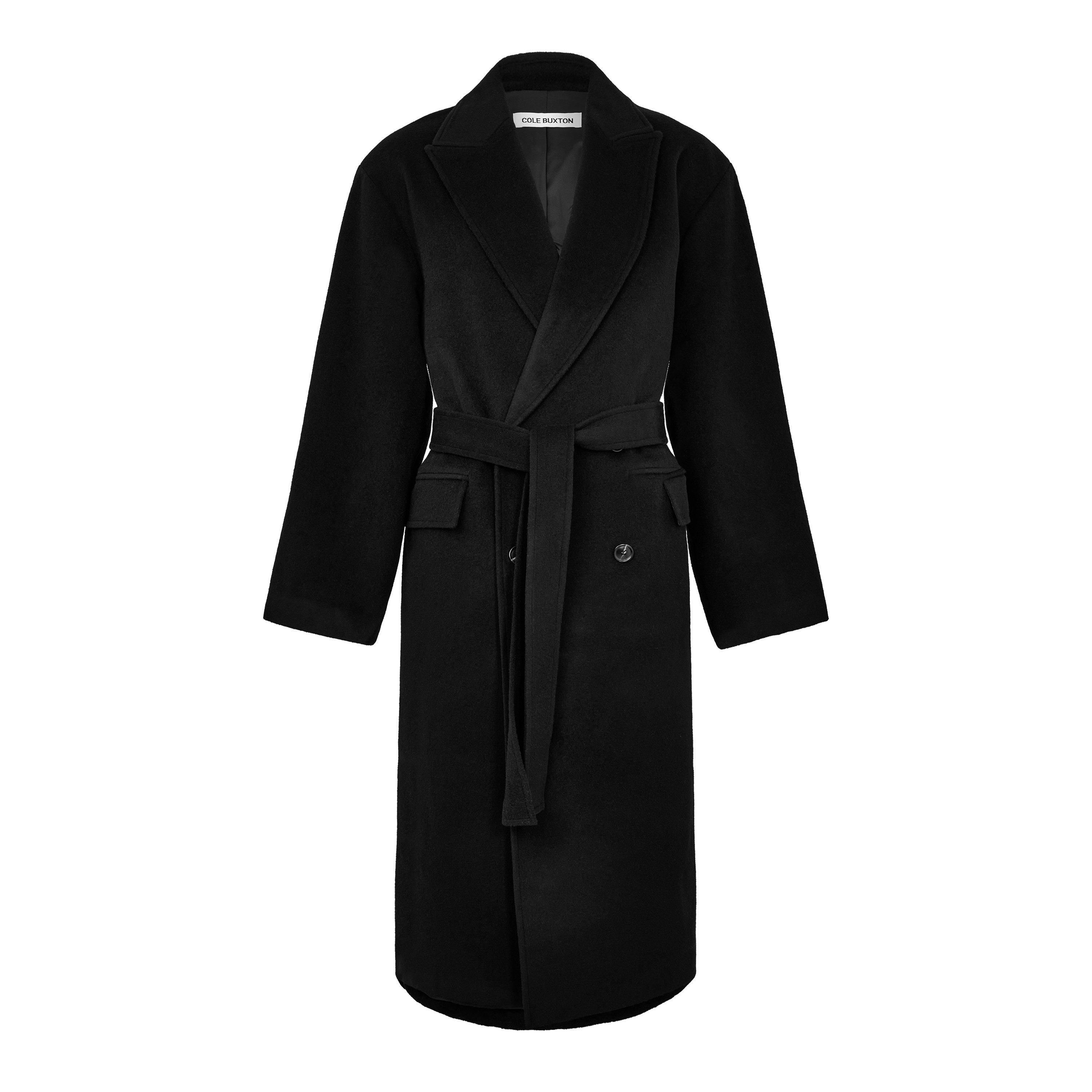 Black - Cole Buxton - Cole Split Overcoat Sn64 - 1