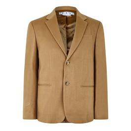 Off White Men's Logo Patch Blazer Jacket
