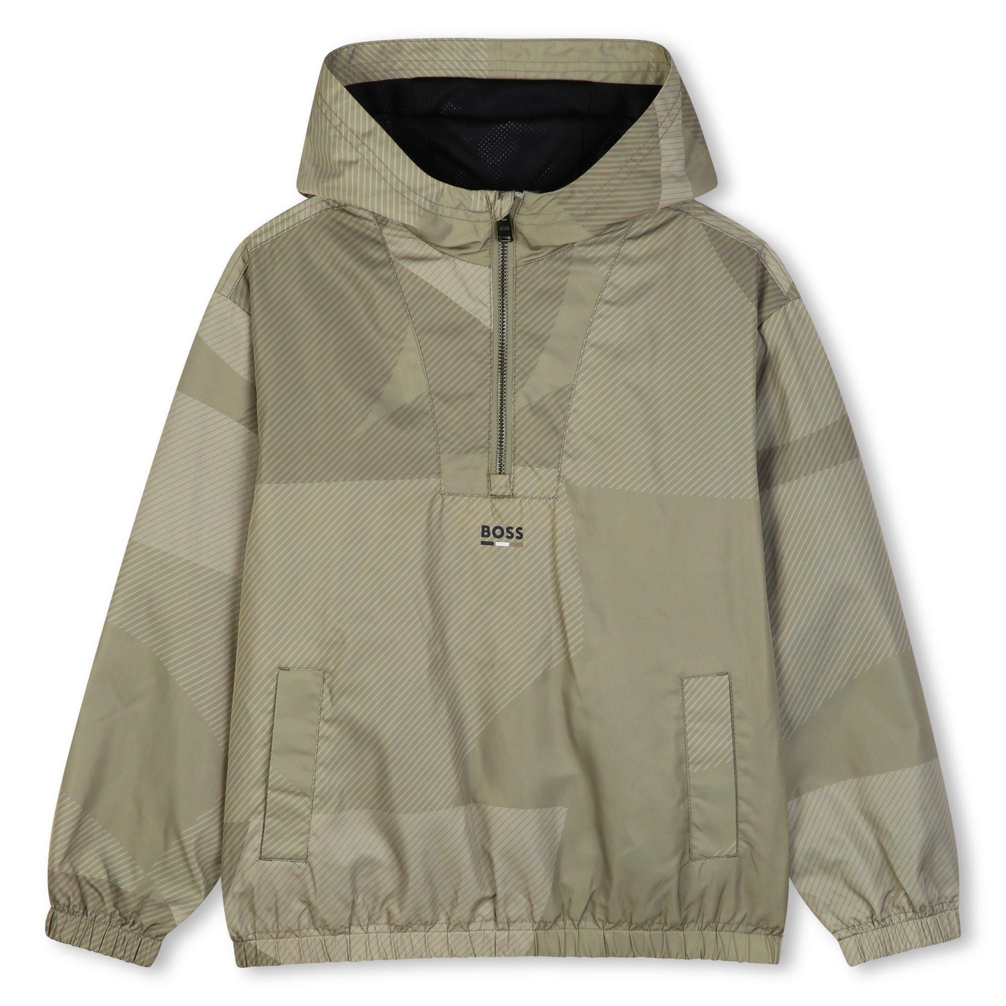 Khaki - Boss - Boss Hooded Windbrea Jn64 - 1