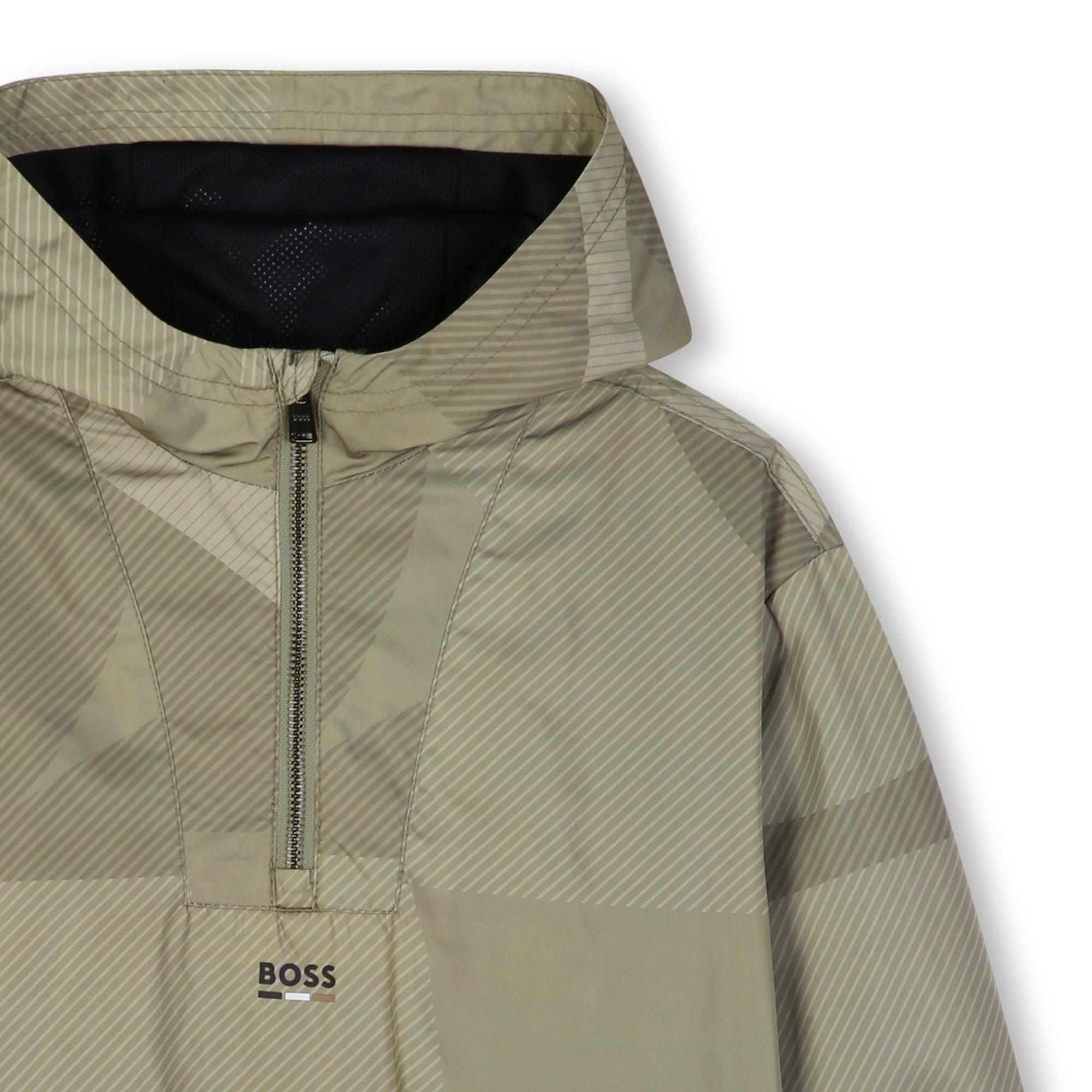 Khaki - Boss - Boss Hooded Windbrea Jn64 - 3