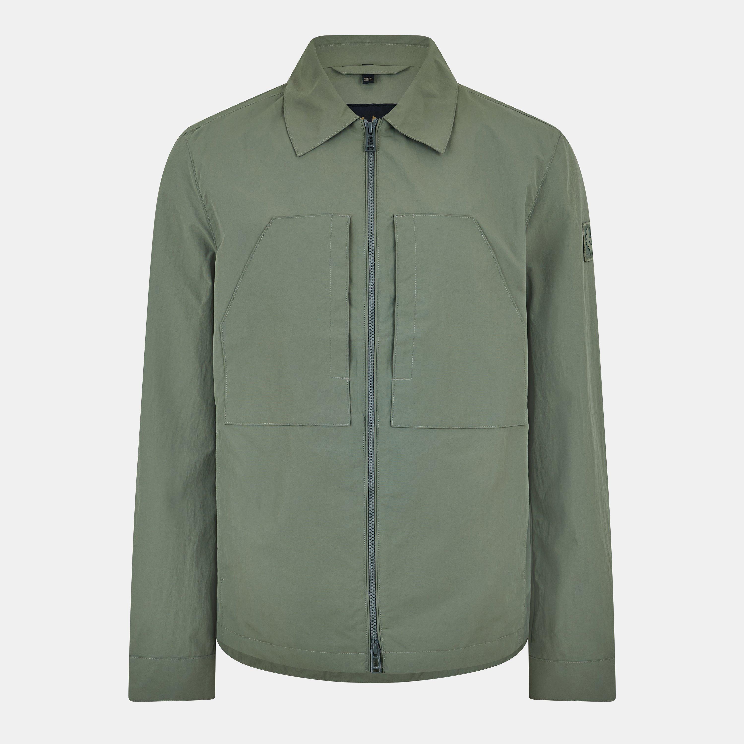 Belstaff Men's Classic Fit Overshirt - Sage Green - S