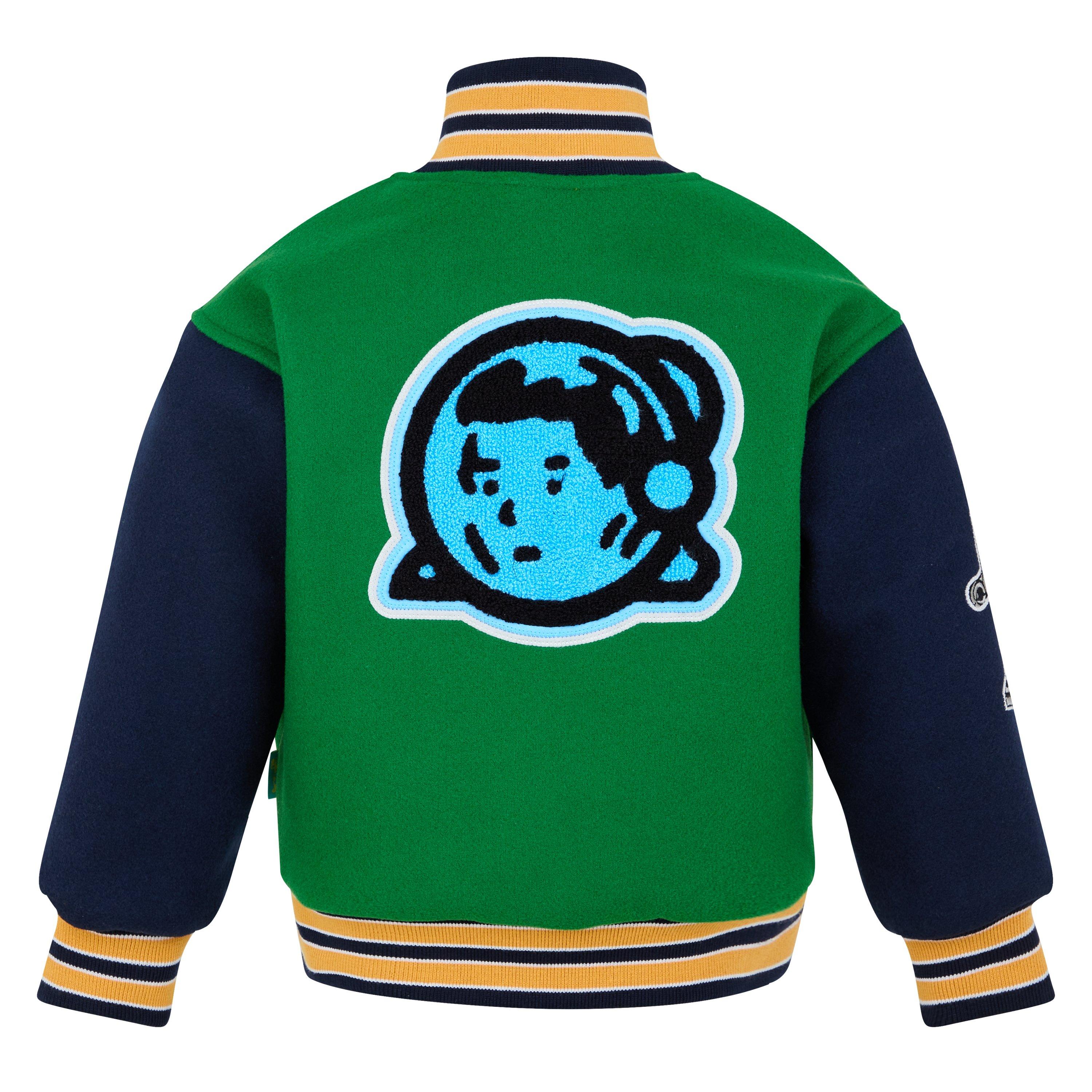 Green/Black - Billionaire Boys Club - Kids' Astro Long Sleeve Varsity Jacket - 2