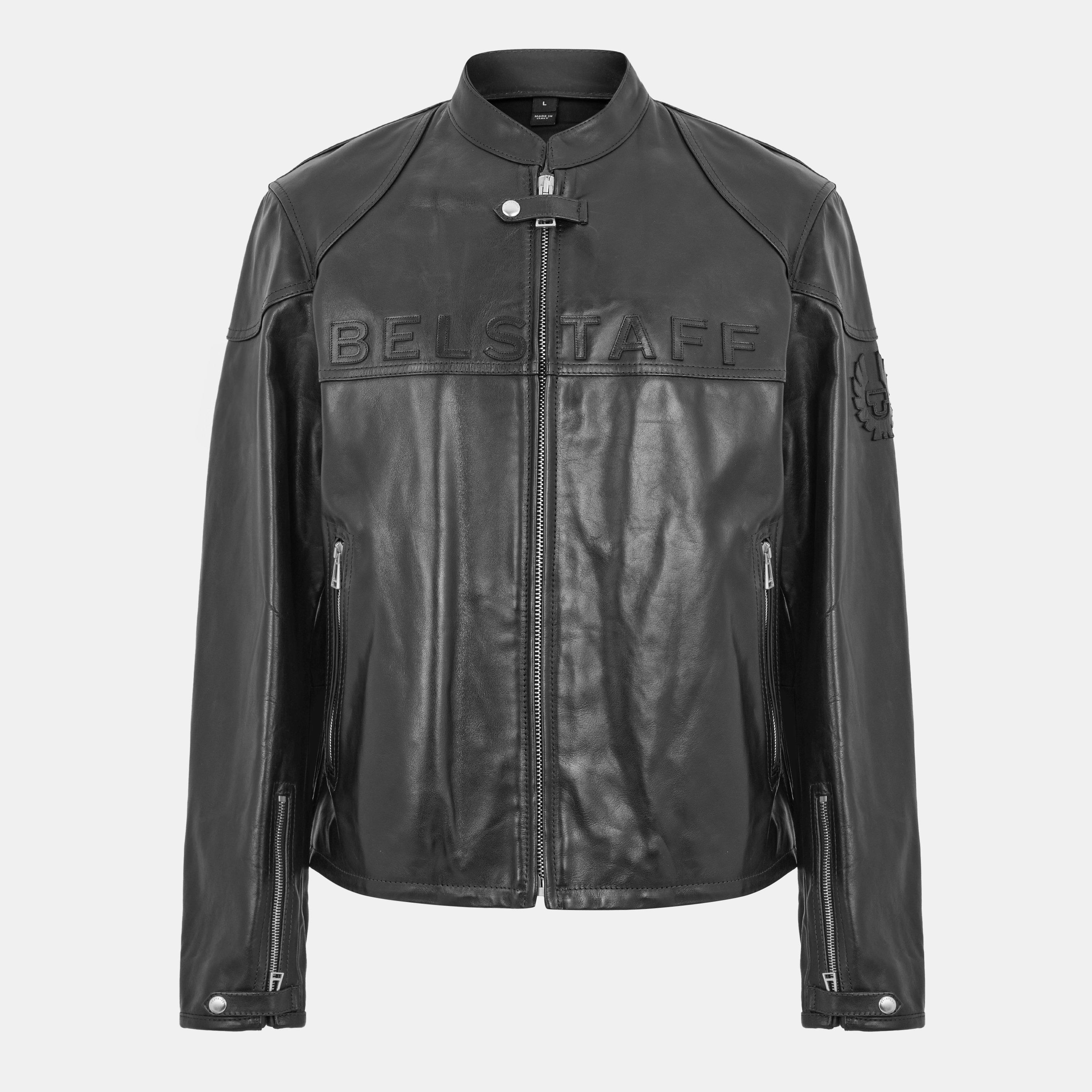 Black - Belstaff - Men's Leather Jacket - 1