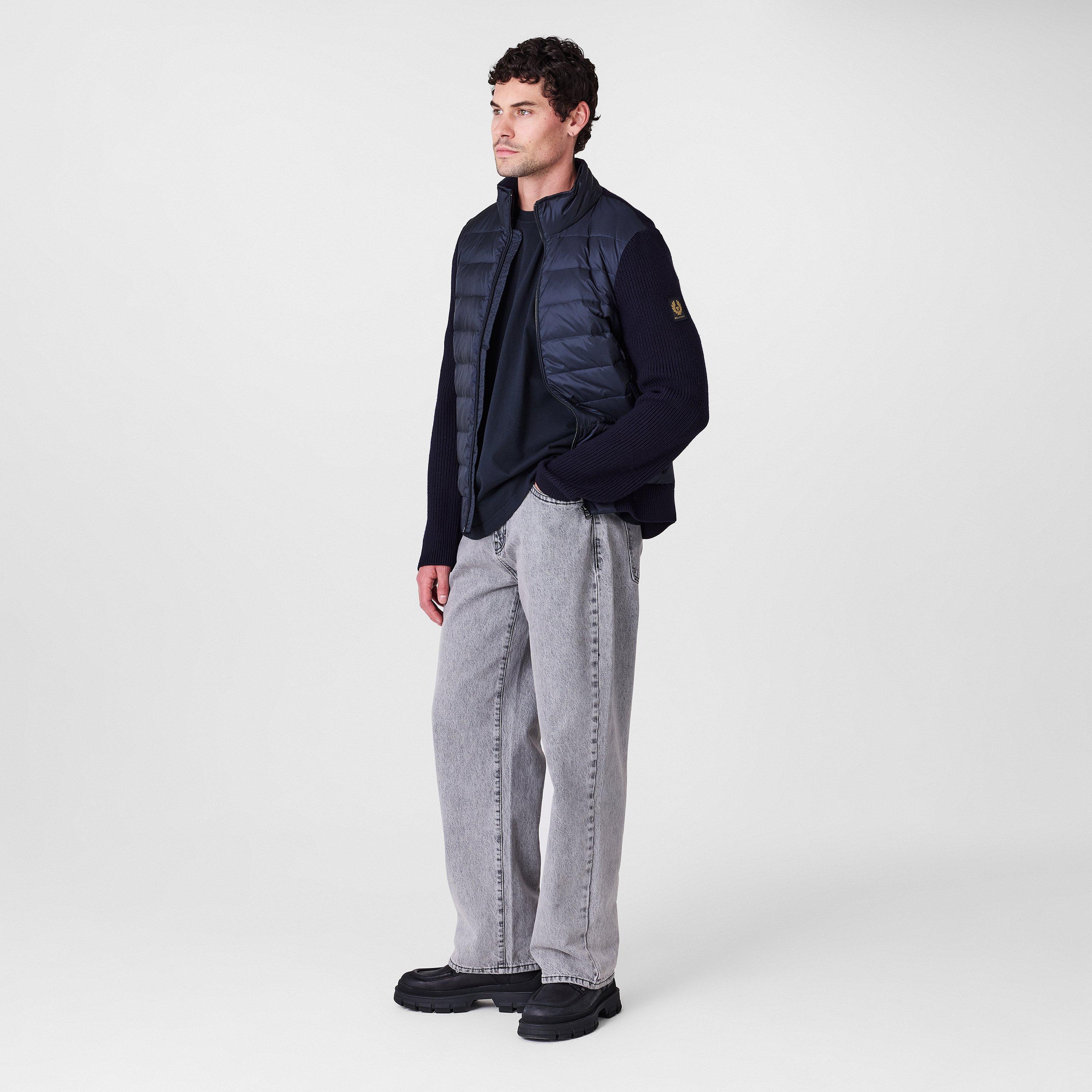 Navy - Belstaff - Men's Circuit Technical Weather-Resistant Hybrid Jacket - 6