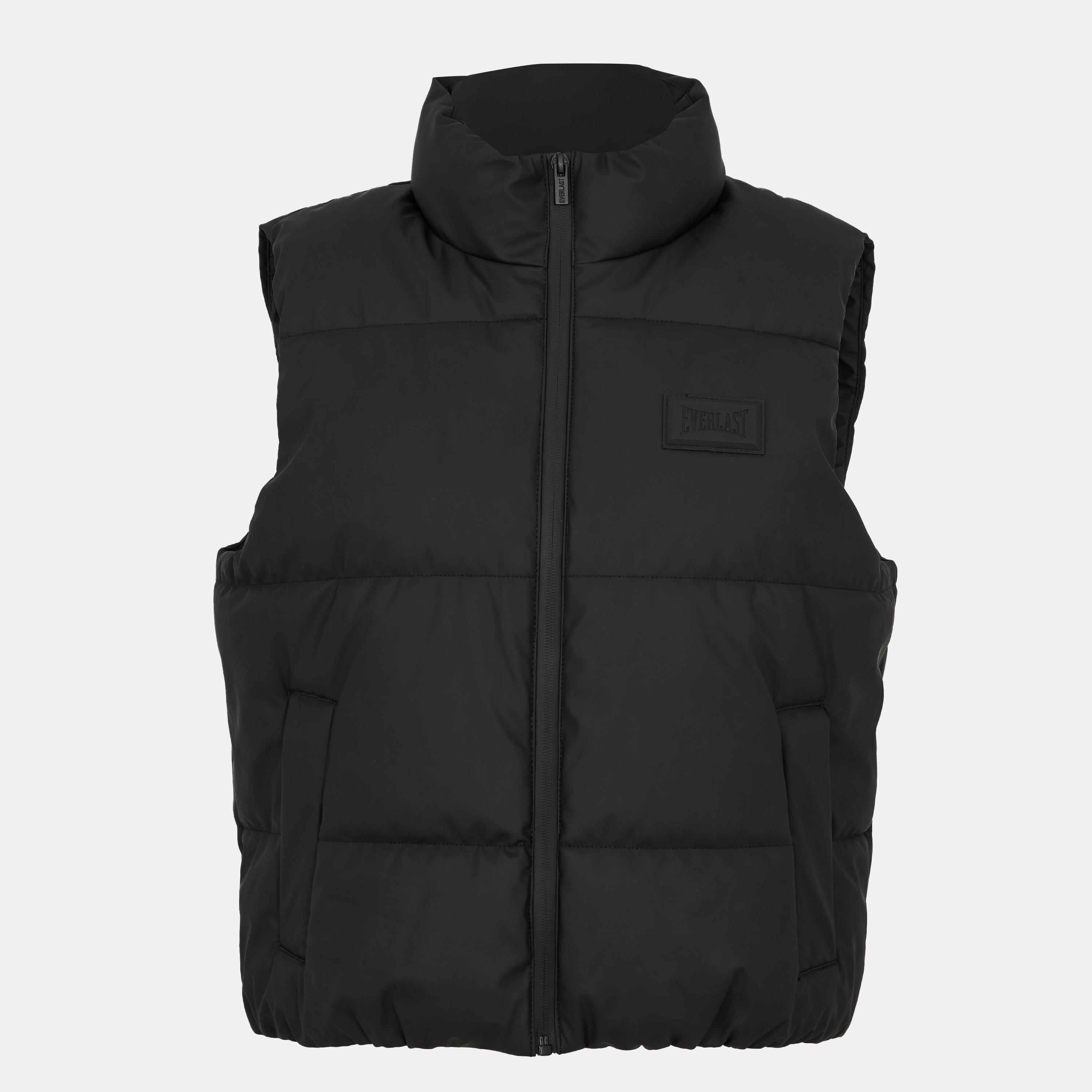 Black - Everlast - Women's Matte Lightweight Puffer Gilet - 1