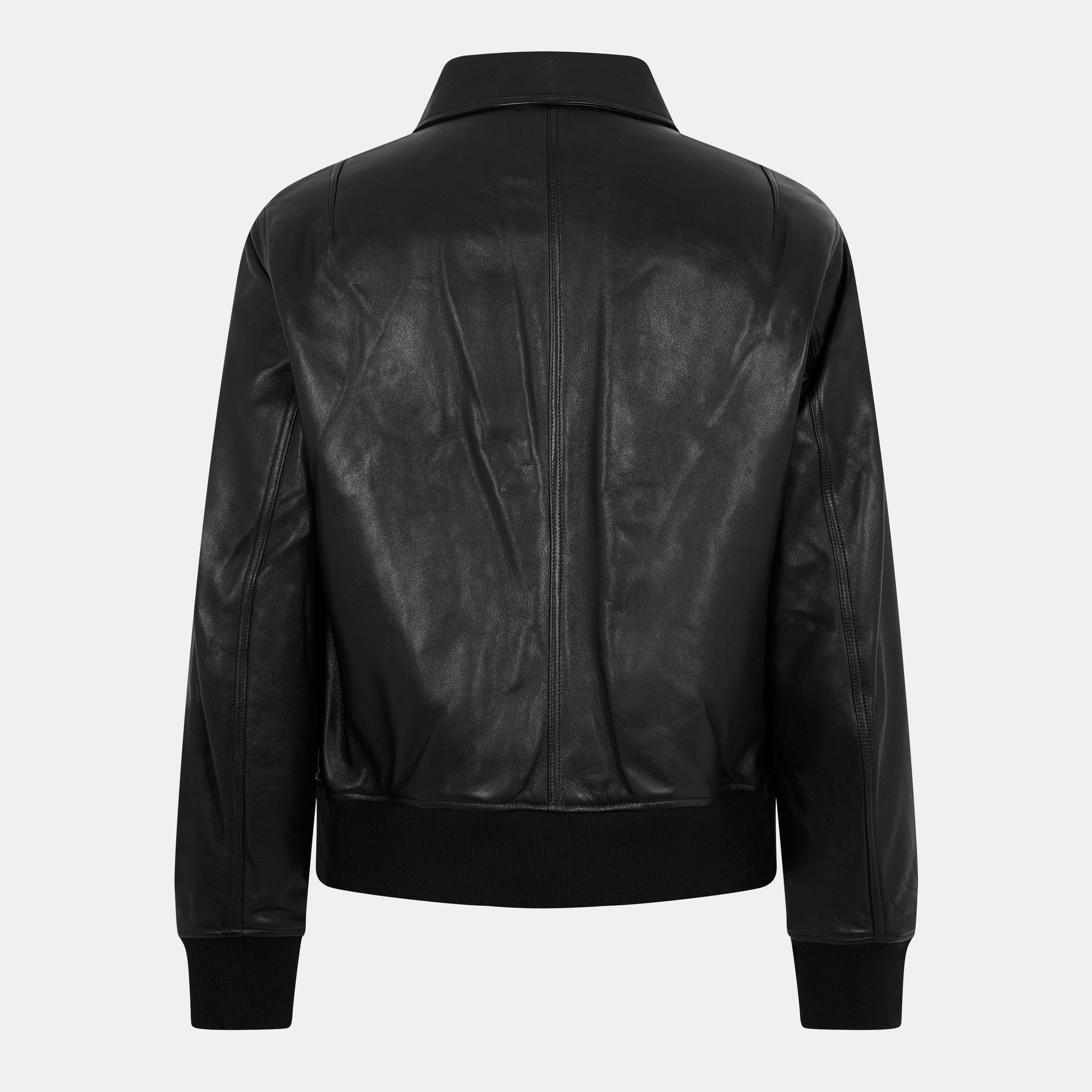 Black - Belstaff - Men's Pilot Leather Jacket - 2