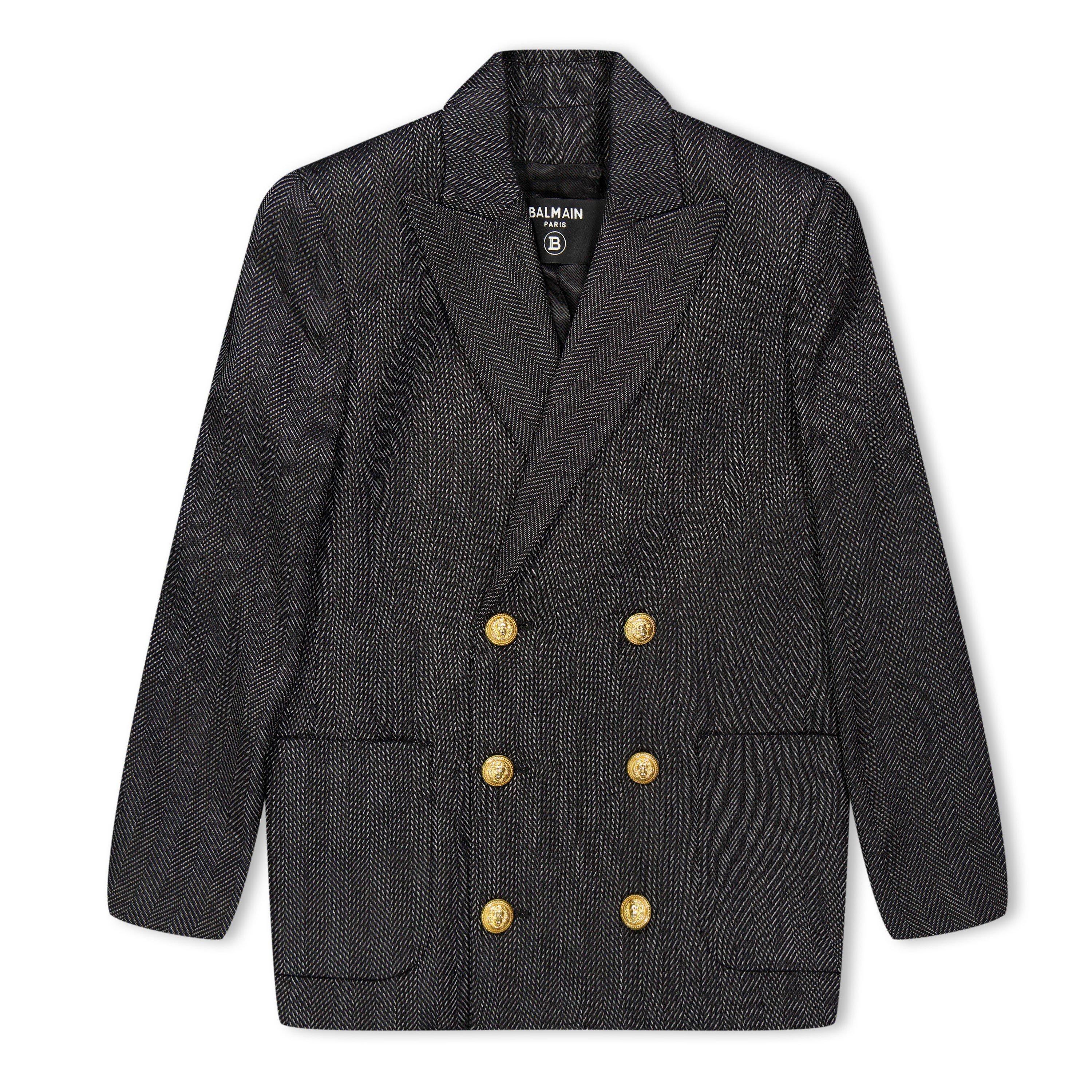 black/white - Balmain - Kids' Structured Blazer - 1