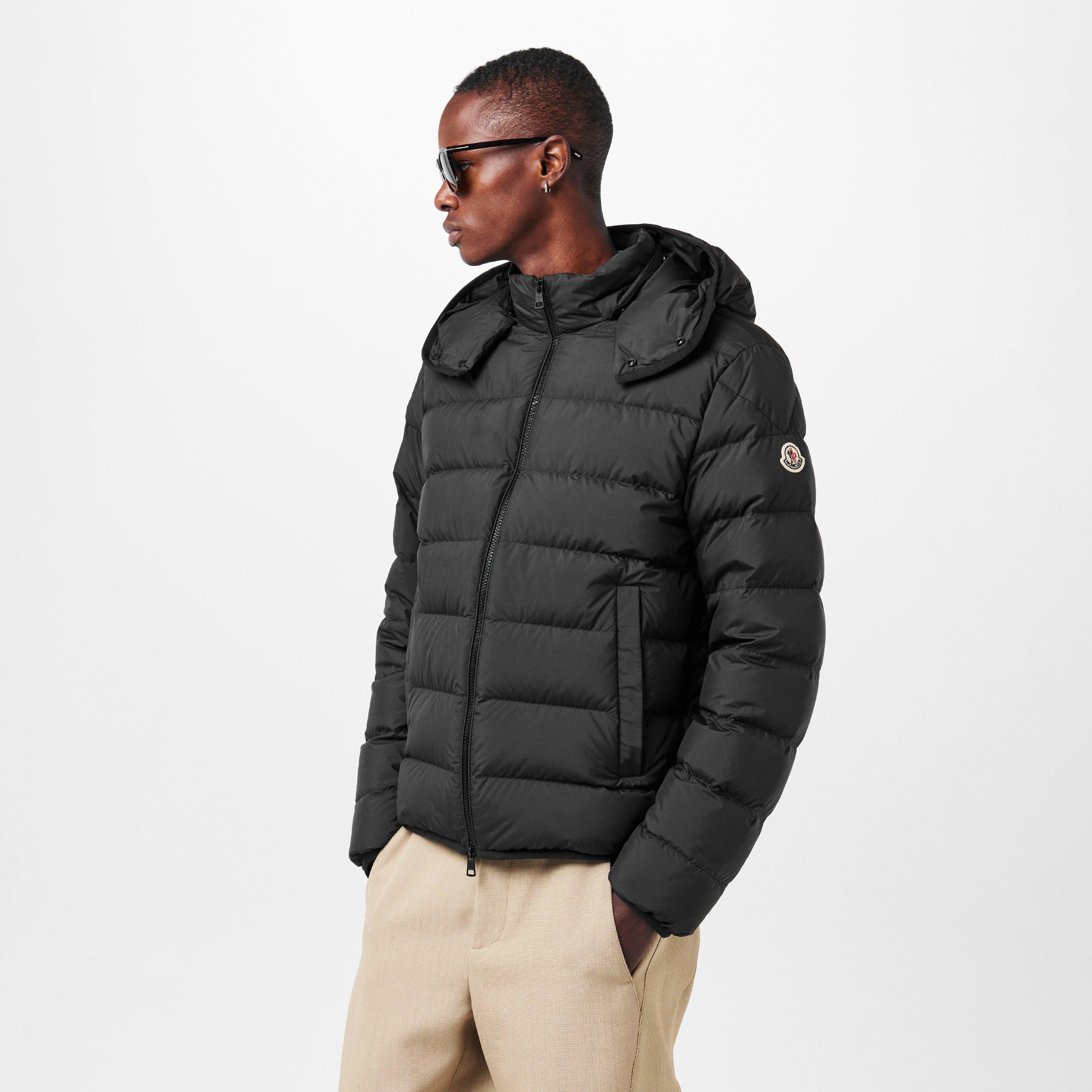 Black 999 - Moncler - Men's  Water-Resistant Medium Puffer Jacket - 3