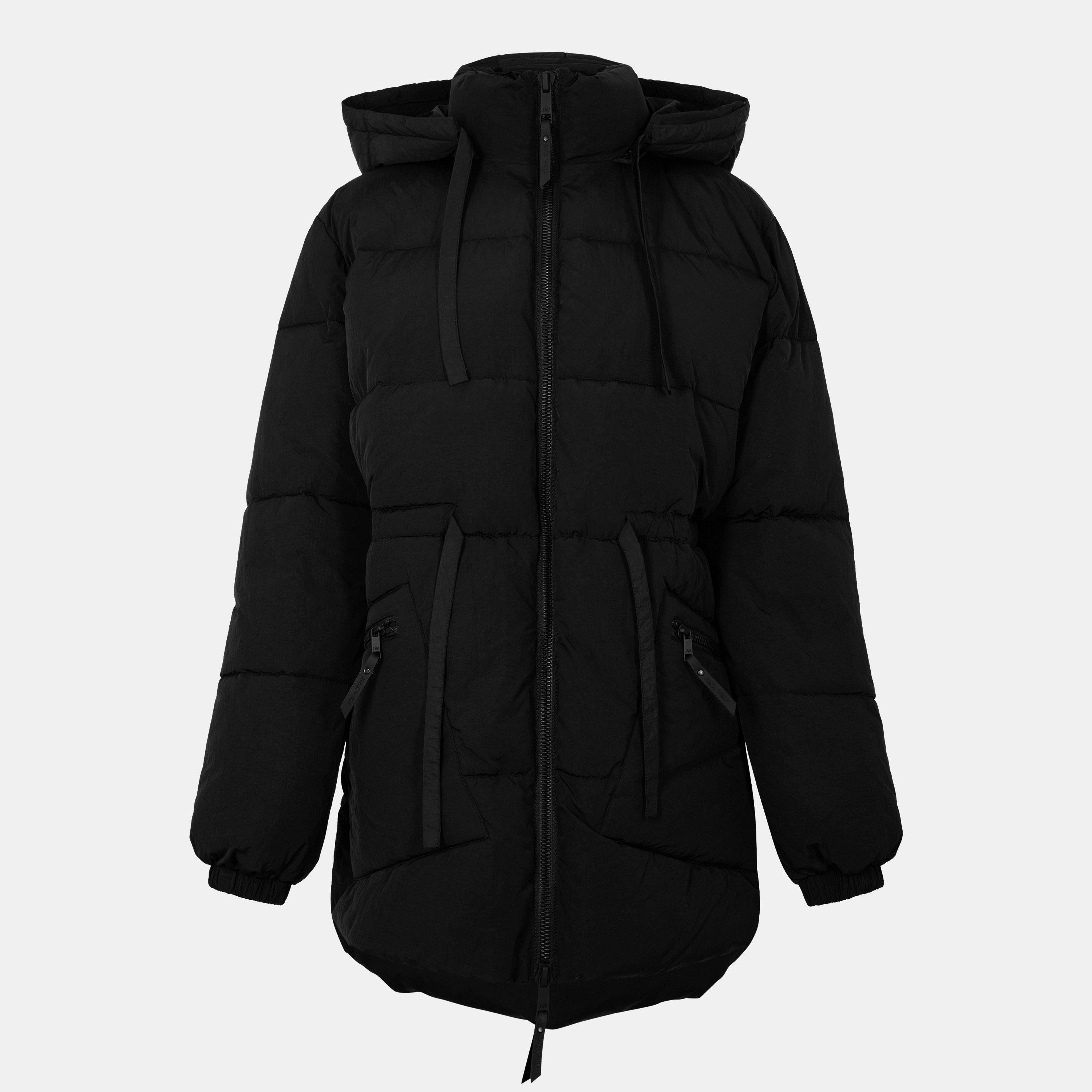 Black - Jack Wills - Women's JW Belted Tie Padded Short Puffer Jacket - 1