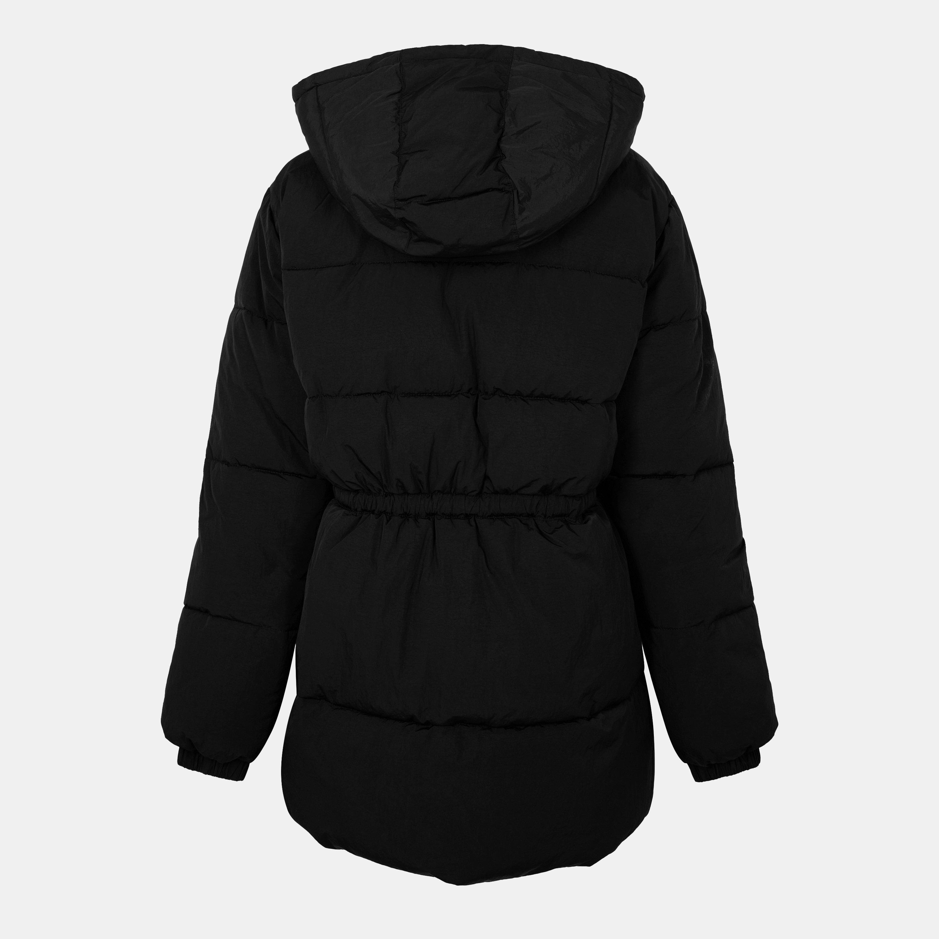 Schwarz - Jack Wills - Women's JW Belted Tie Padded Short Puffer Jacket - 2