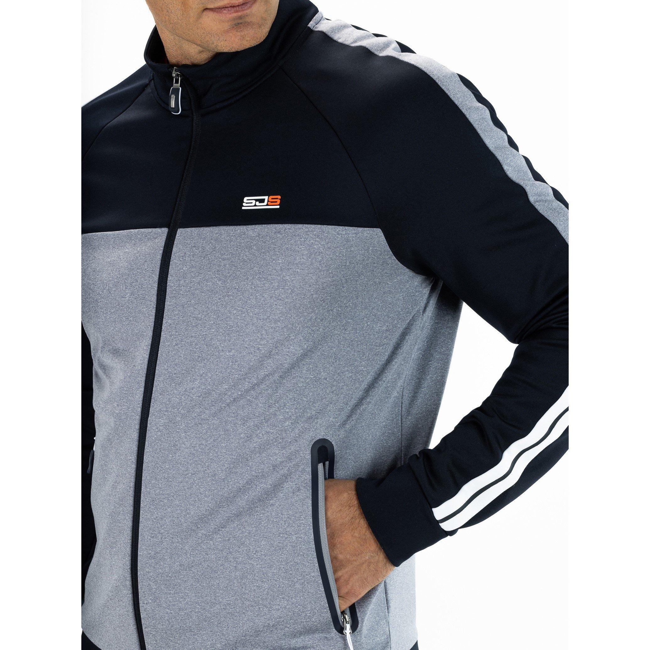 Cloud Grey Mel - Sjeng Sports - Achille Performance Training Jacket - 5