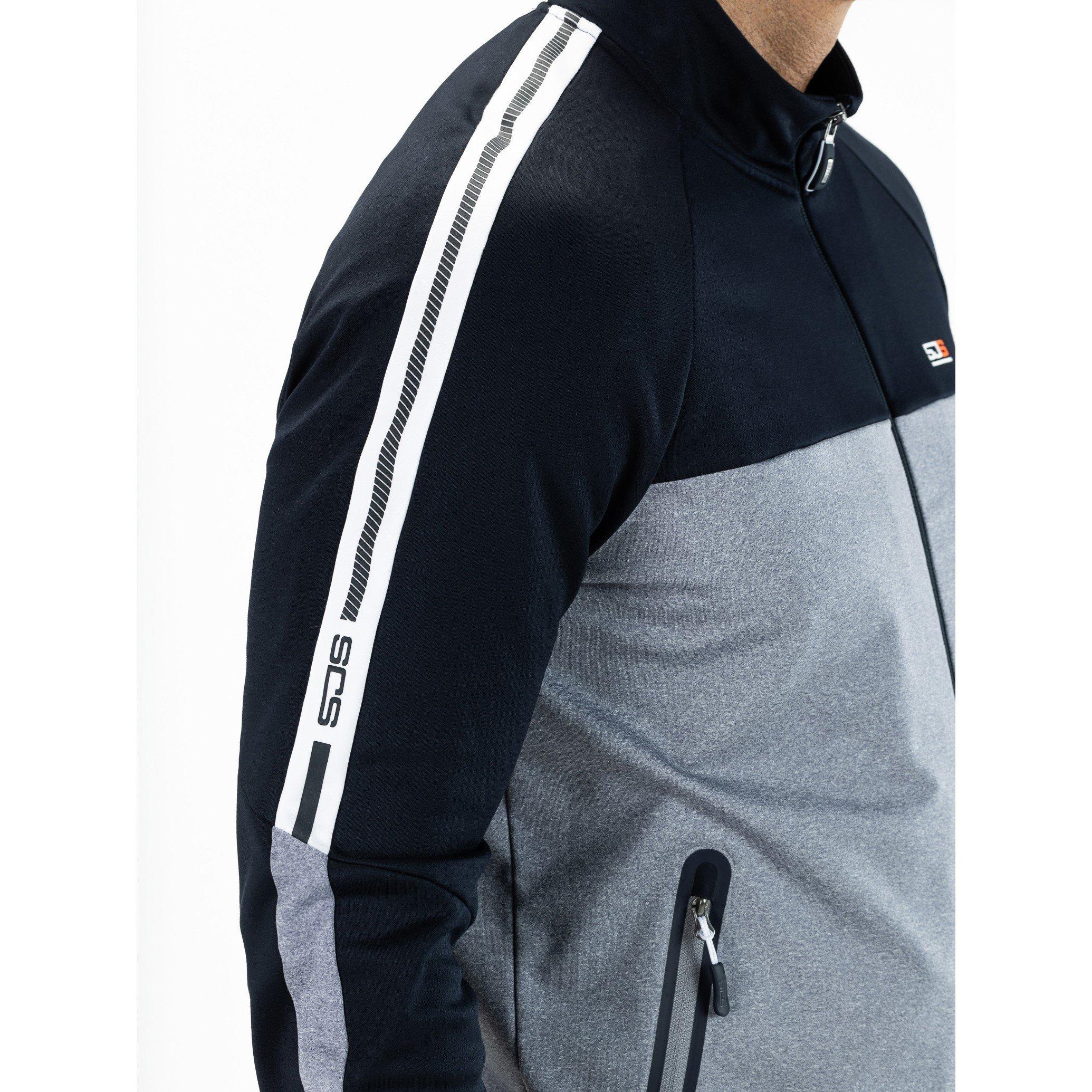 Cloud Grey Mel - Sjeng Sports - Achille Performance Training Jacket - 6
