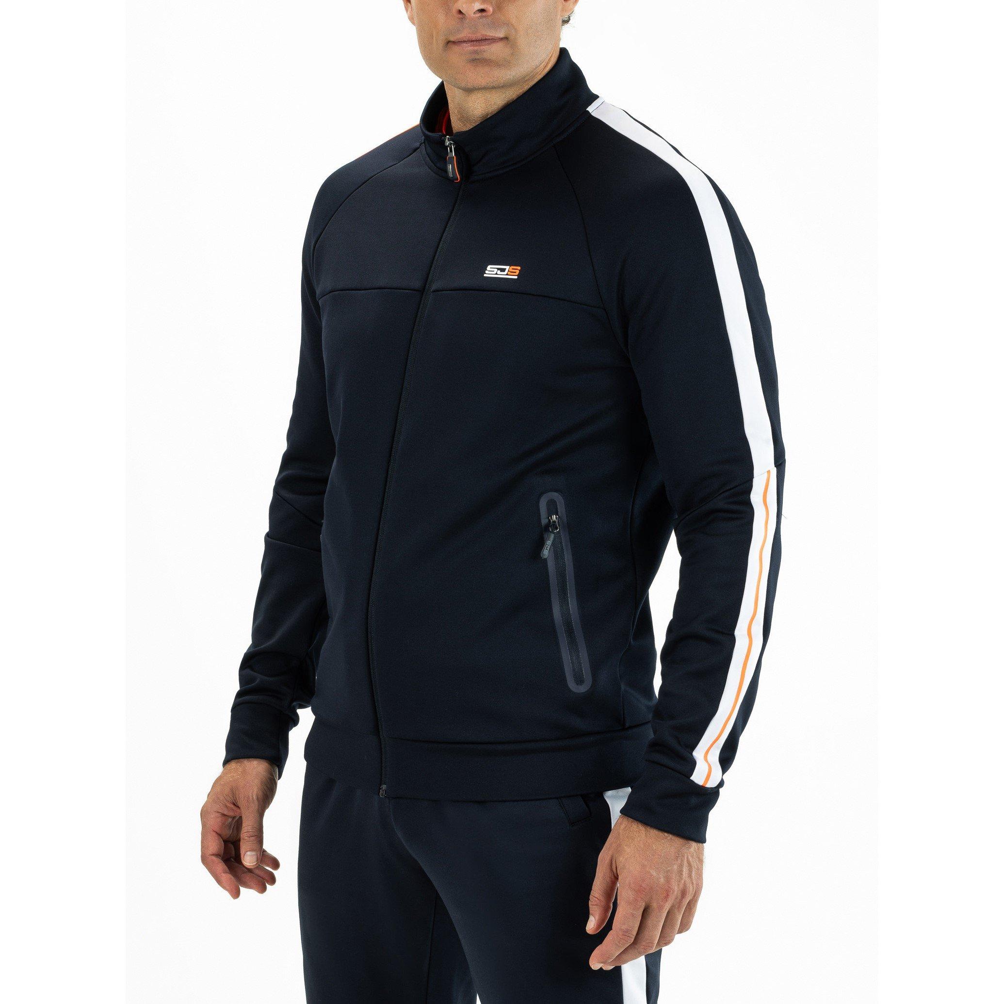 Sjeng Sports Men's Achille Performance Training Jacket - Dark Blue - 2X Large