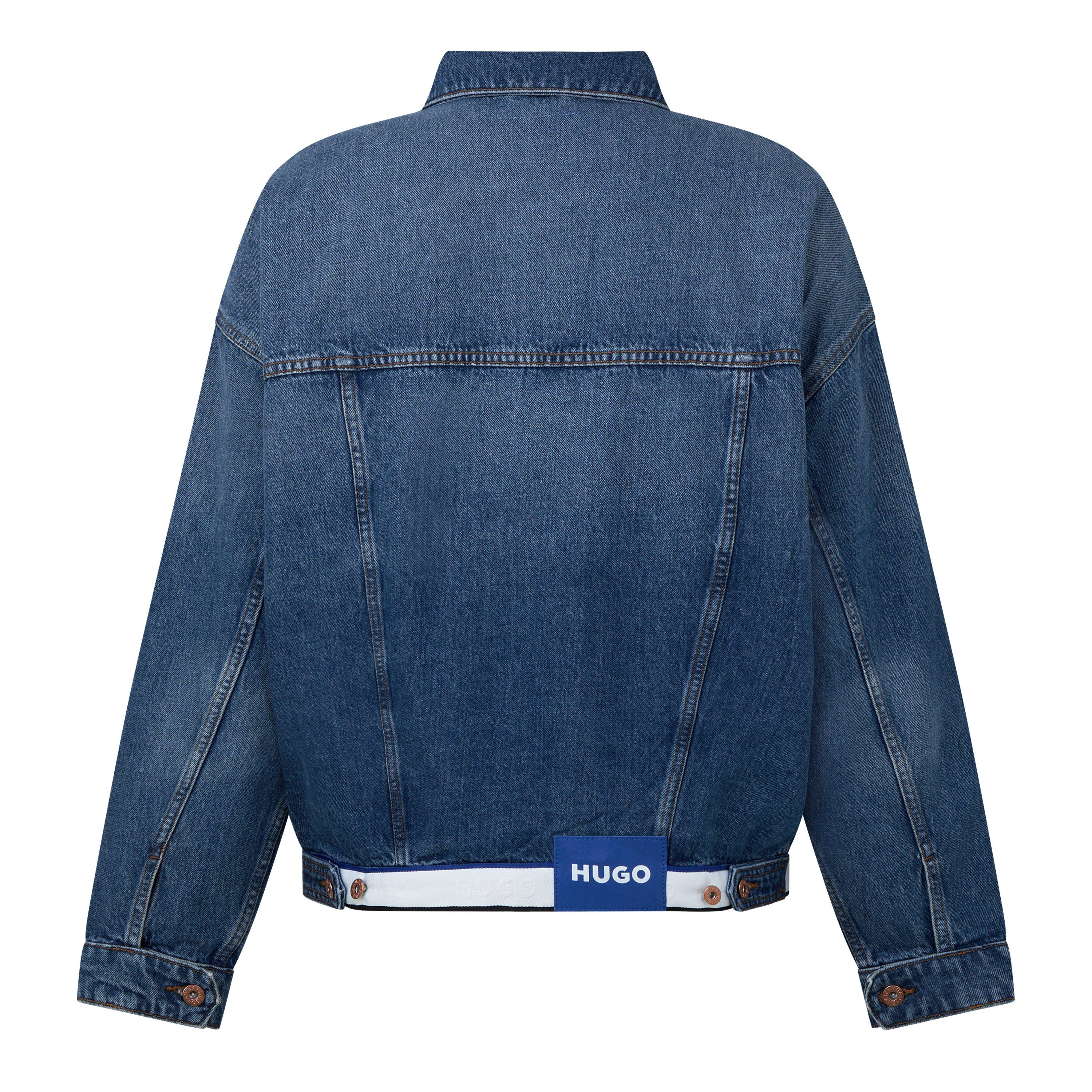 Medium Blue - Hugo - Men's Corso/Tape Denim Jacket - 2