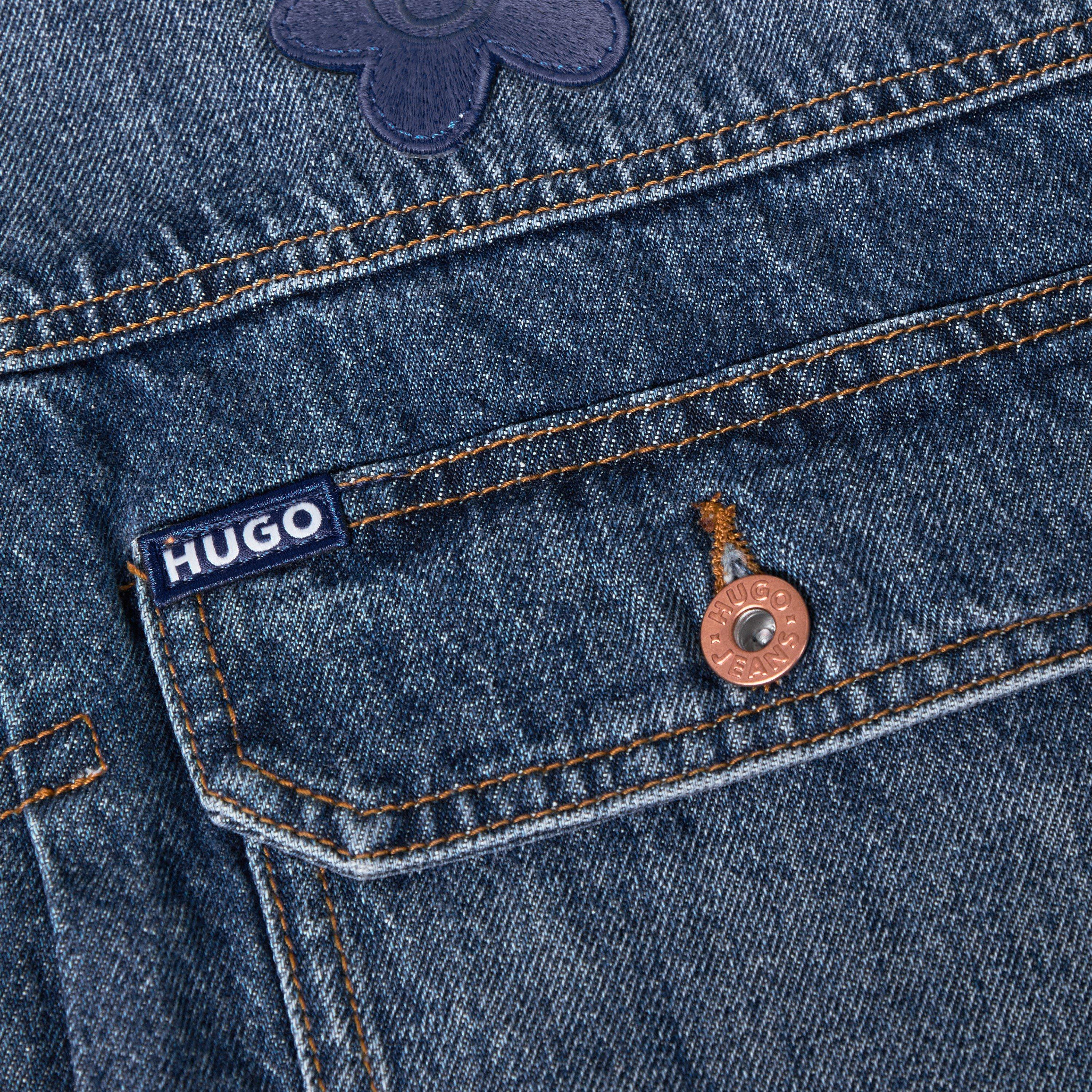Medium Blue - Hugo - Men's Corso/Tape Denim Jacket - 3