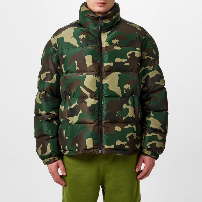 Heron Preston | Nylon Camo Puffer Jacket | Short Puffer Heron Preston | Nylon Camo Puffer Jacket | Short Puffer