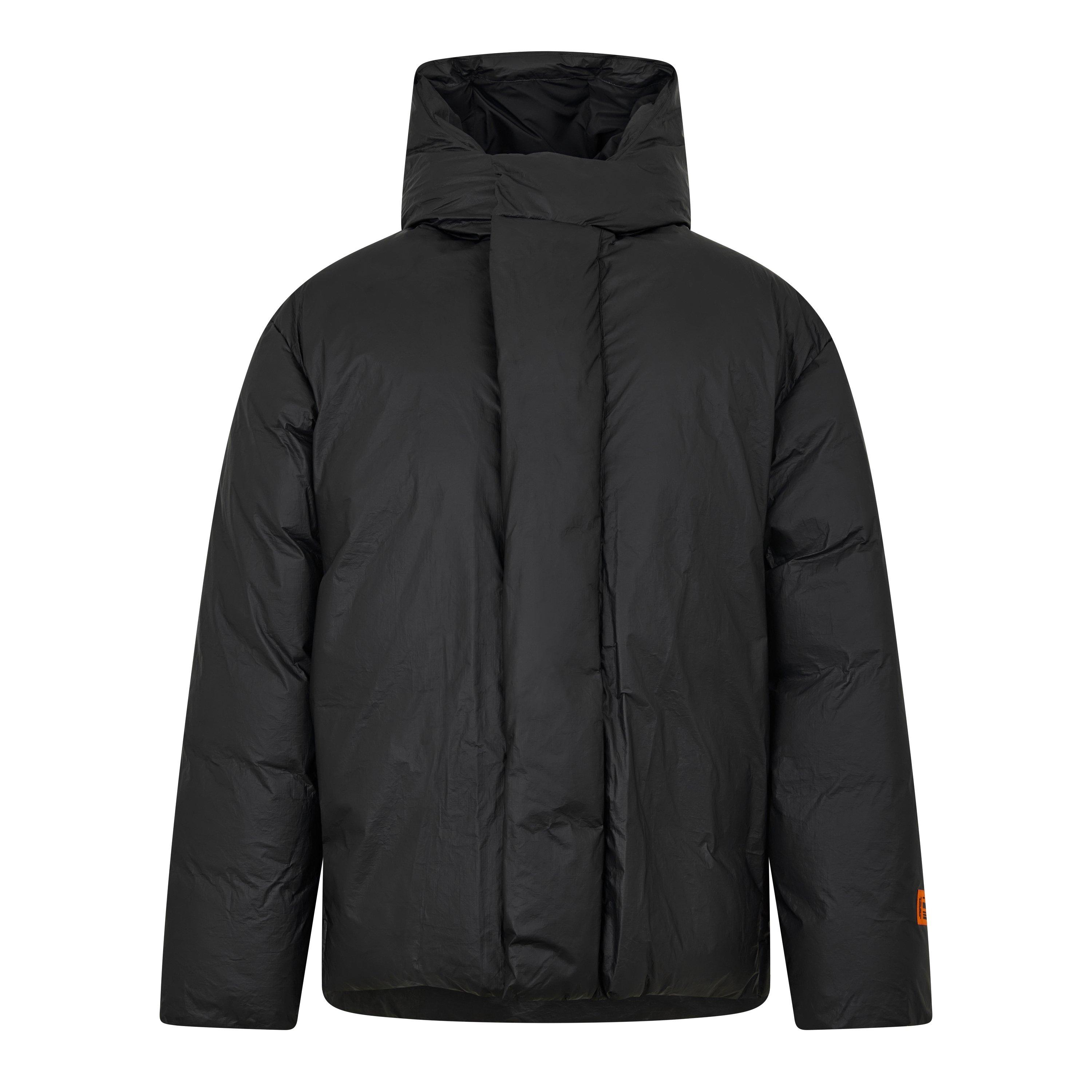 Black - Heron Preston - Men's Hooded Insulated Short Puffer Jacket - 1