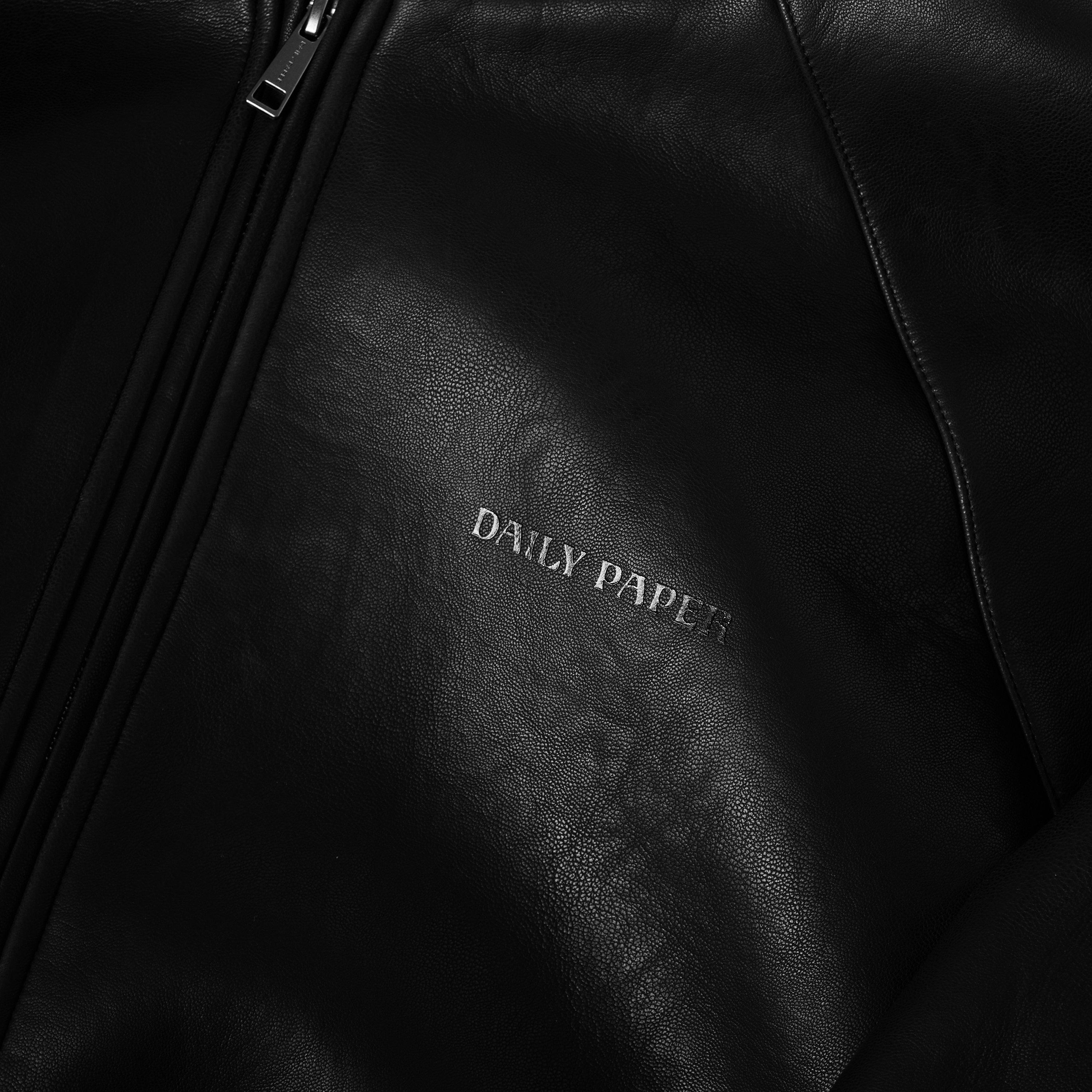 Black - Daily Paper - Men's PS Scuba Faux Leather Jacket - 5