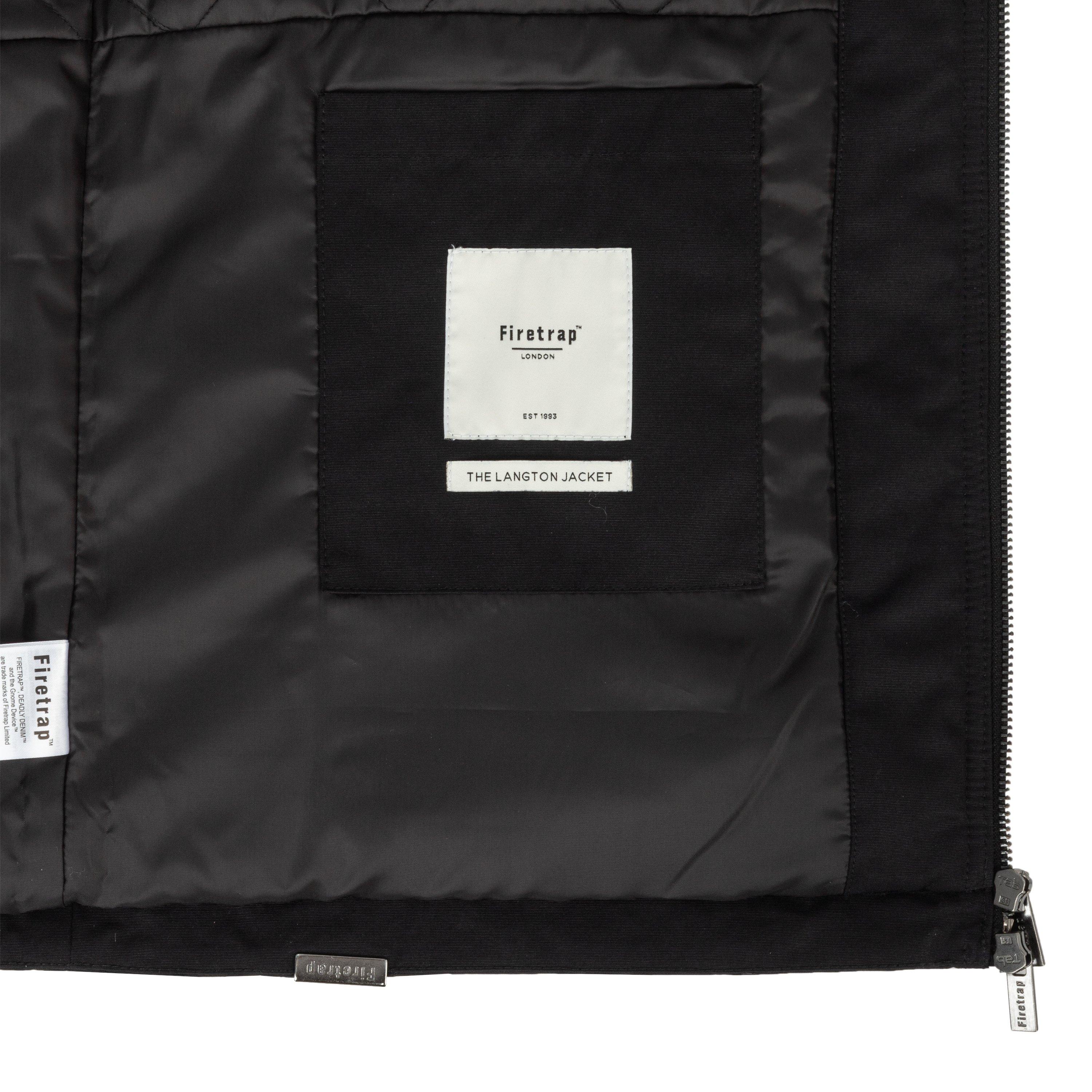 Black - Firetrap - Langton Jacket Mens - 8