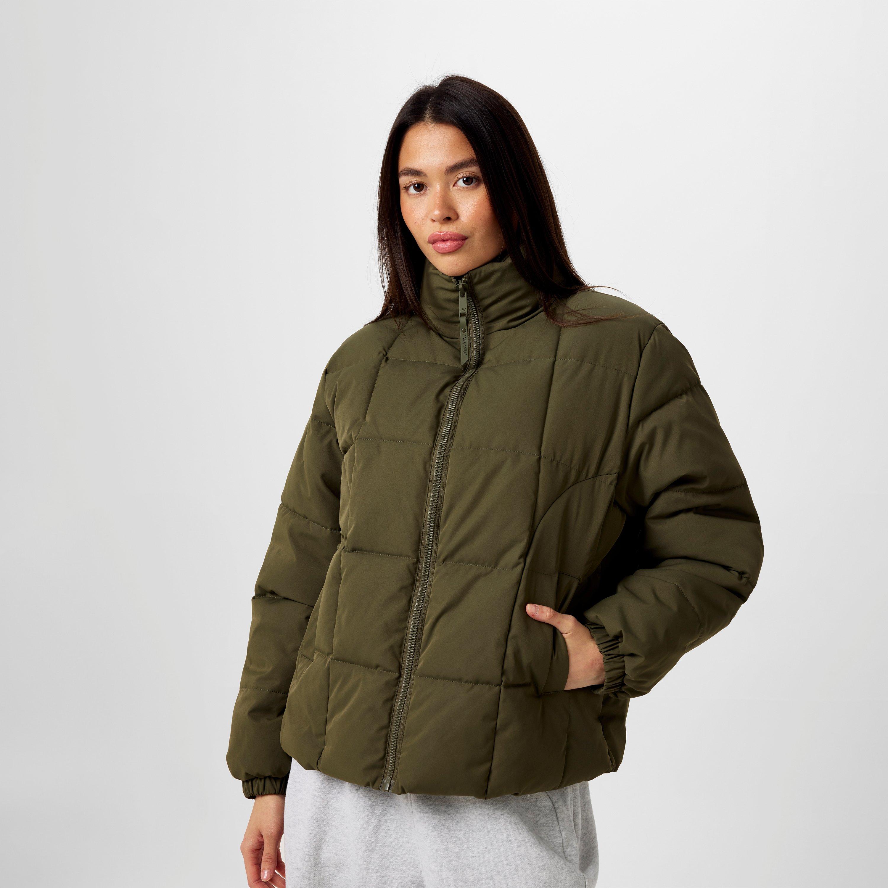 Kaki - Jack Wills - Short Boxy Puffer Jacket - 3