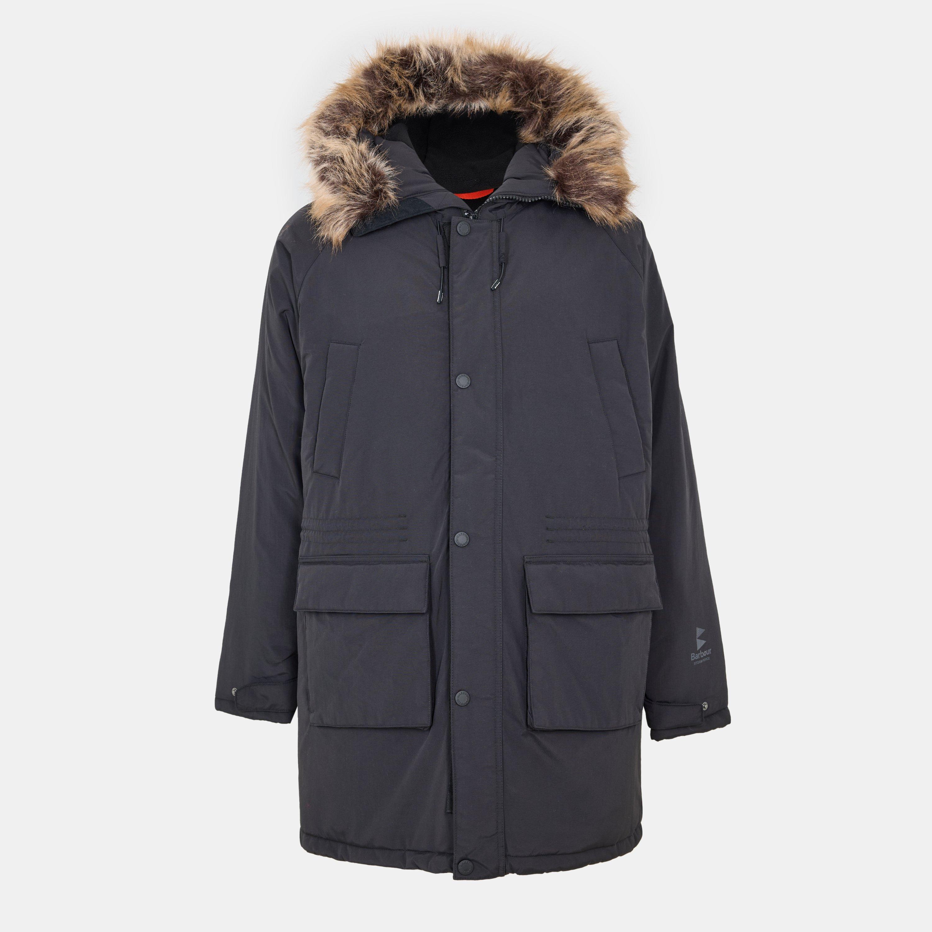 Barbour Men's Gustnado Weather-Resistant Parka - Black BK11 - L