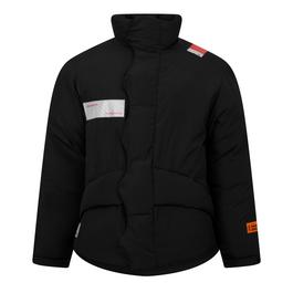 Heron Preston Logo-Patch Padded Coat