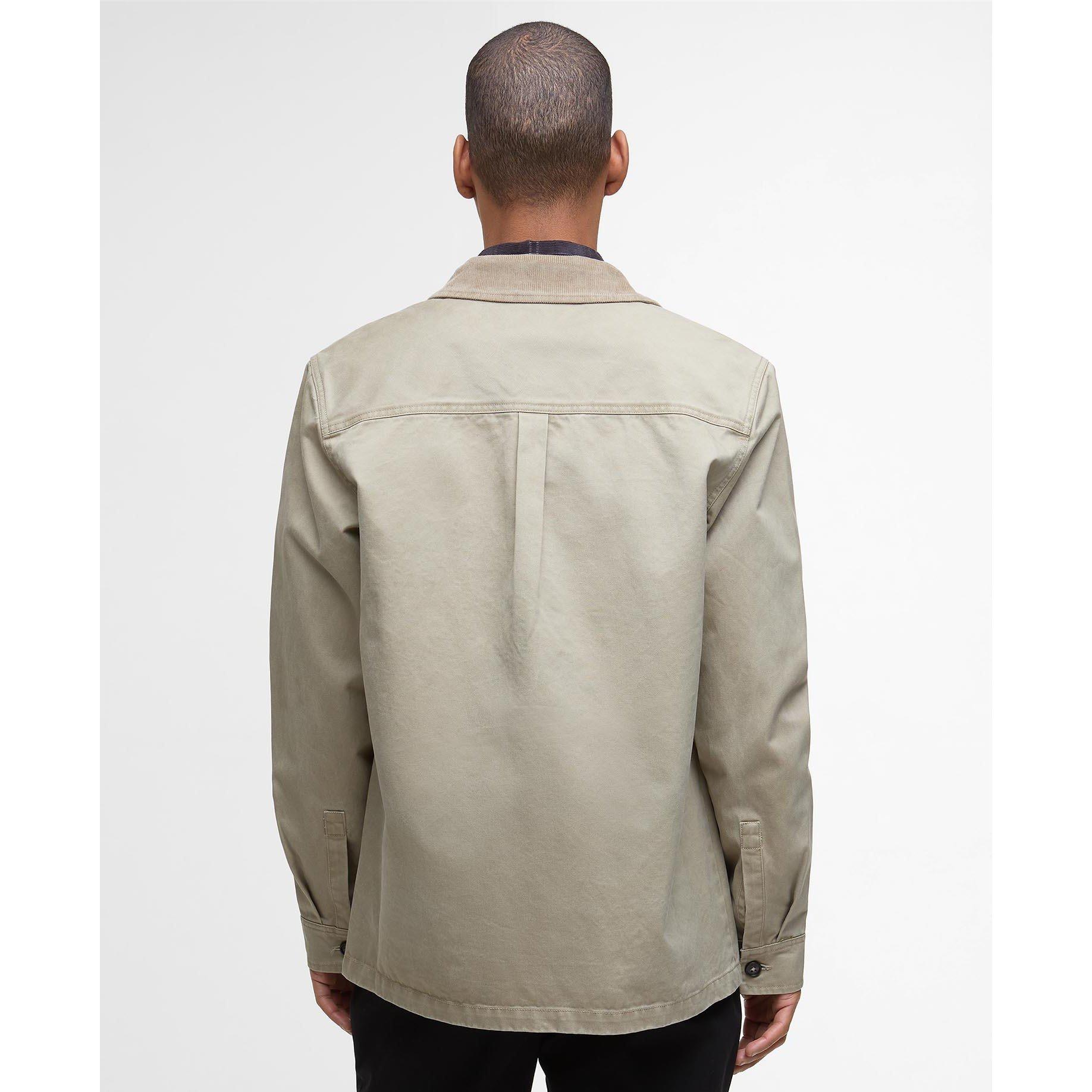 Stone SN32 - Barbour - Men's Lenker Long Sleeve Stand Collar 4 Pocket Overshirt - 3