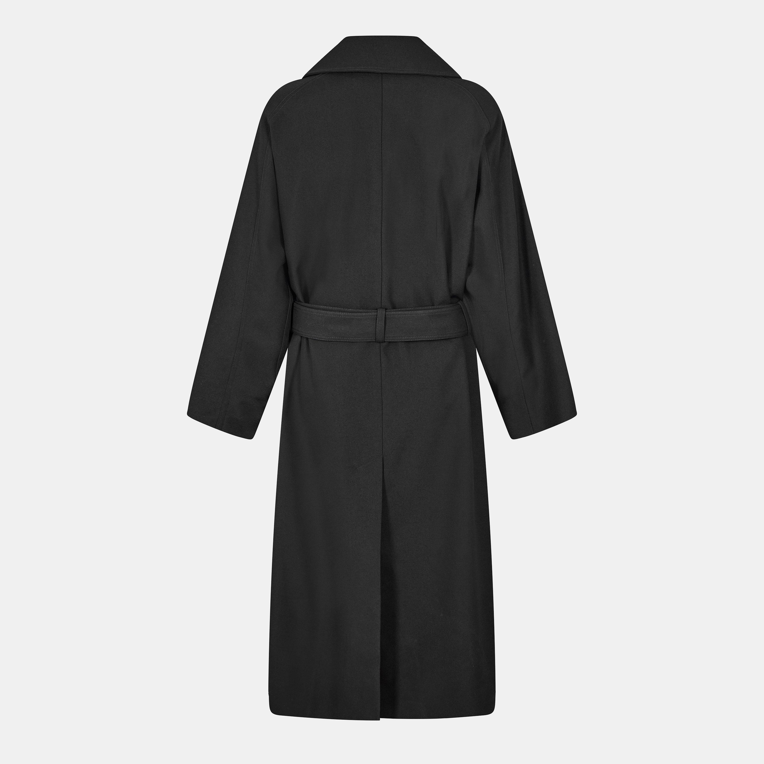 Black - Saint Laurent - Men's Structured Overcoat - 2