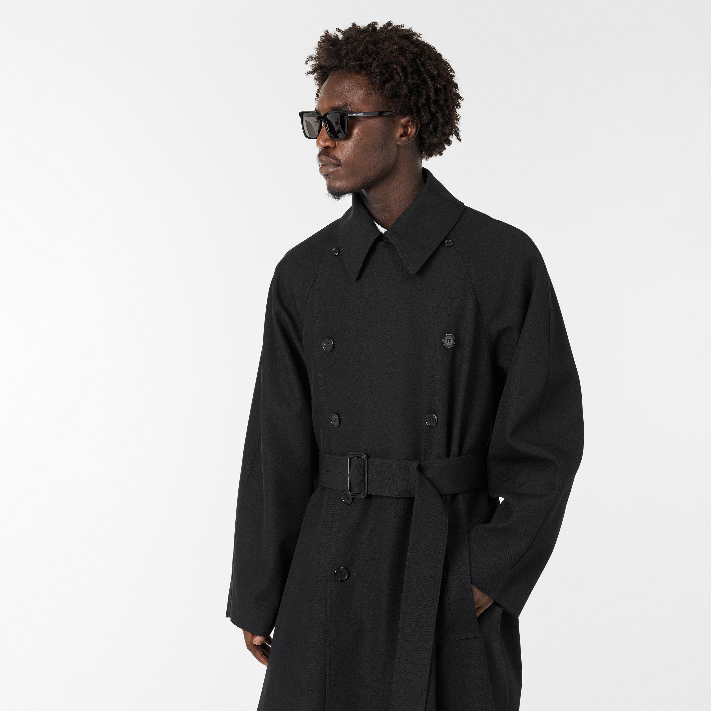 Black - Saint Laurent - Men's Structured Overcoat - 3