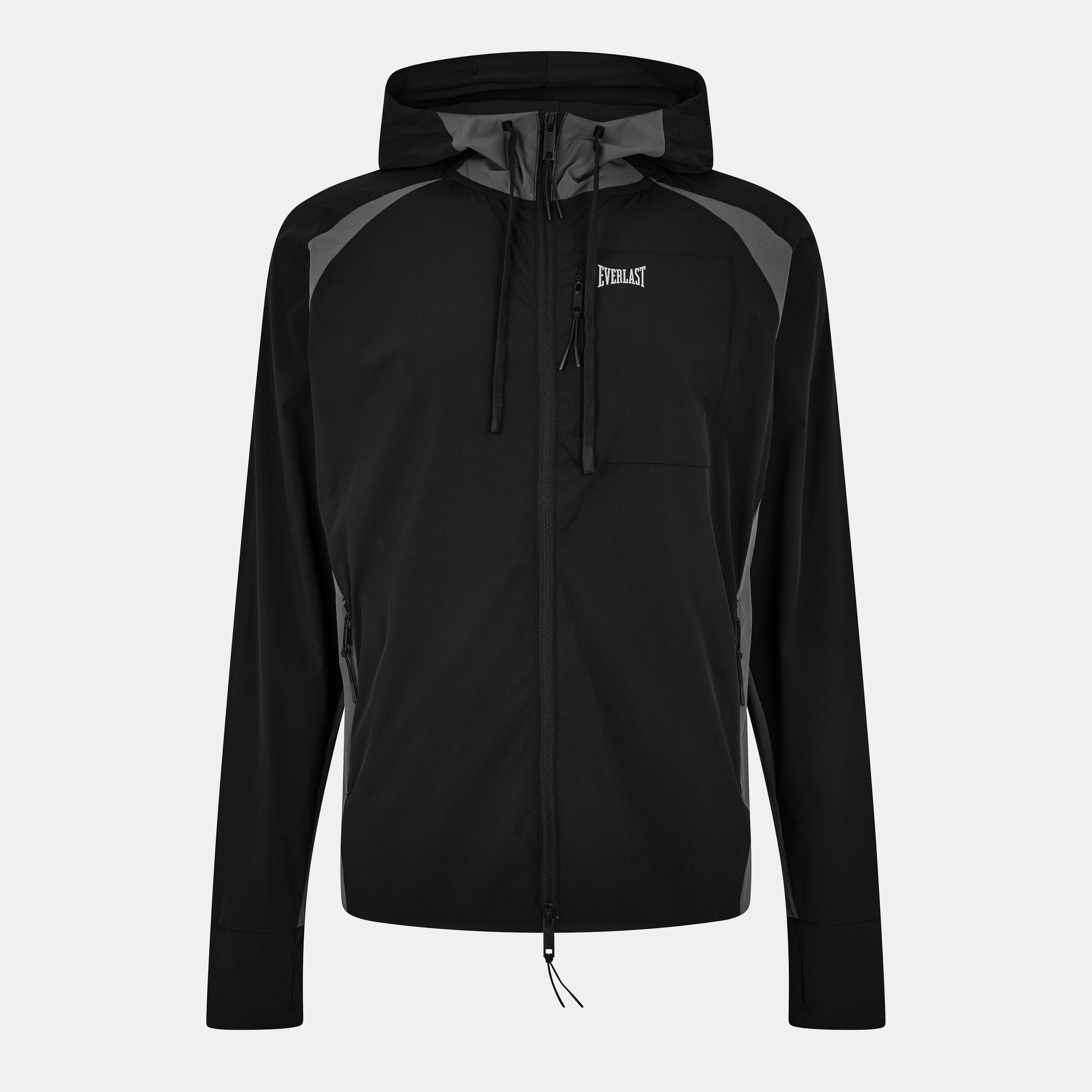Everlast Men's Windbreaker Sport Jacket - Black - 2XL