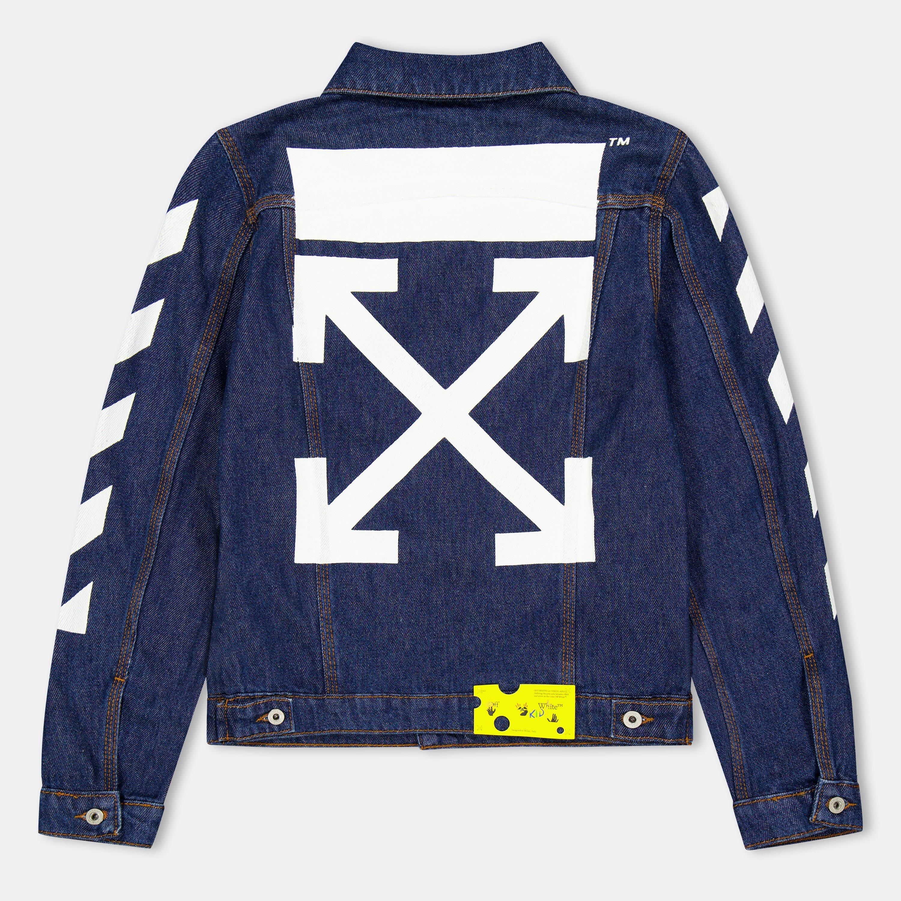 Azul/Blanco - Off White - Kids' Off-White Denim Jacket - 2