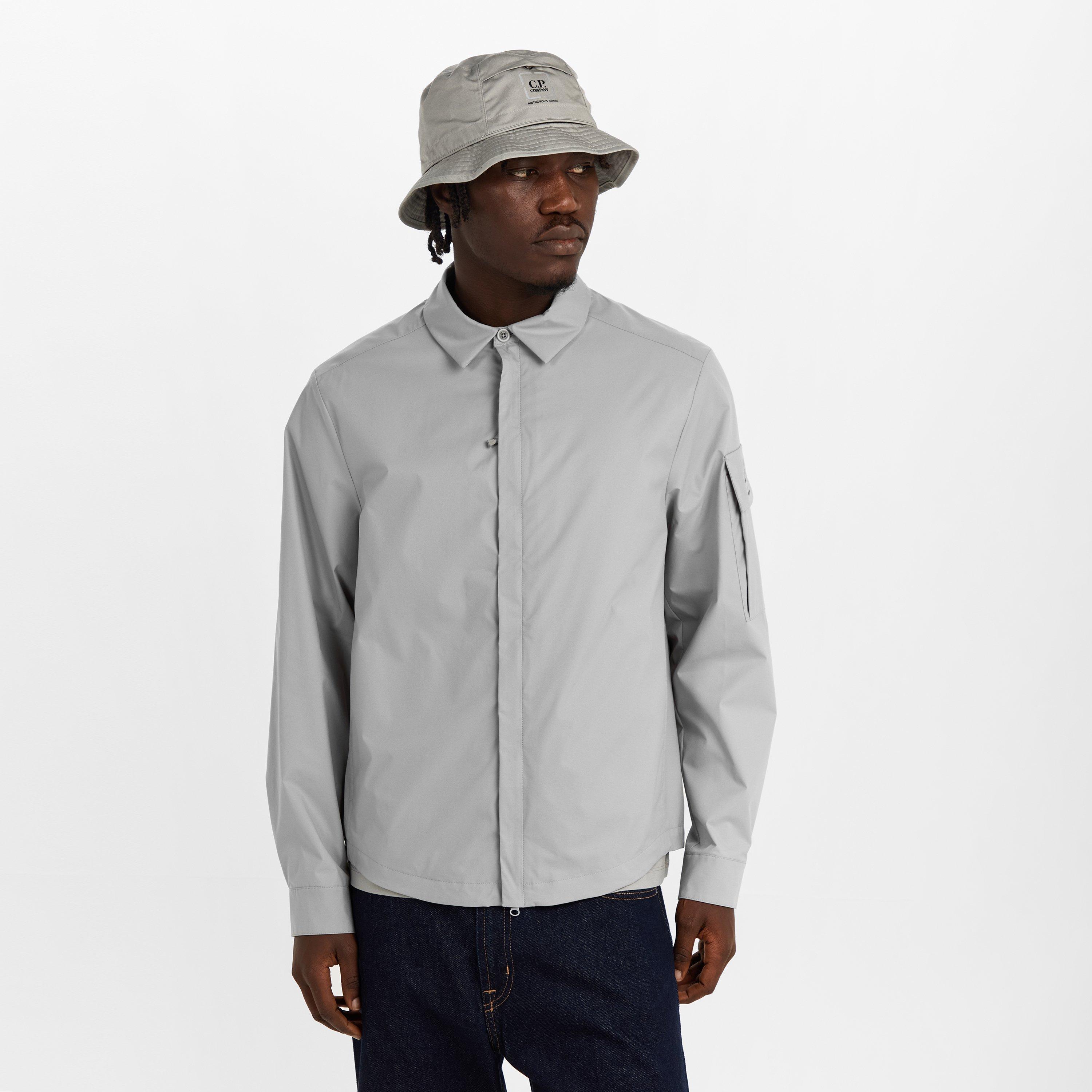 Flint Grey 936 - CP Company Metropolis - Men's Microtek Overshirt - 3
