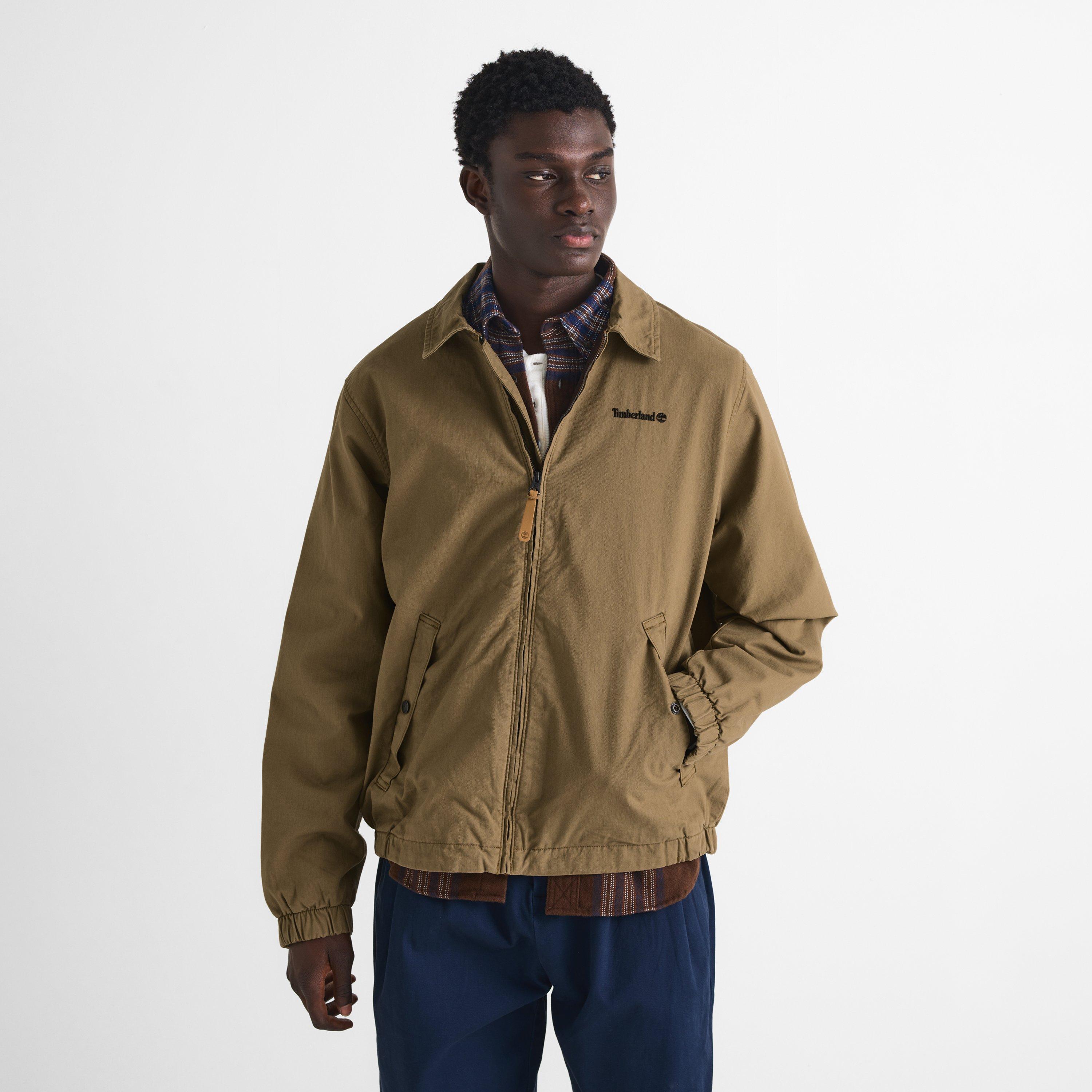 Ermine (Tan) - Timberland - Men's Stratham Cotton Bomber Jacket - 3
