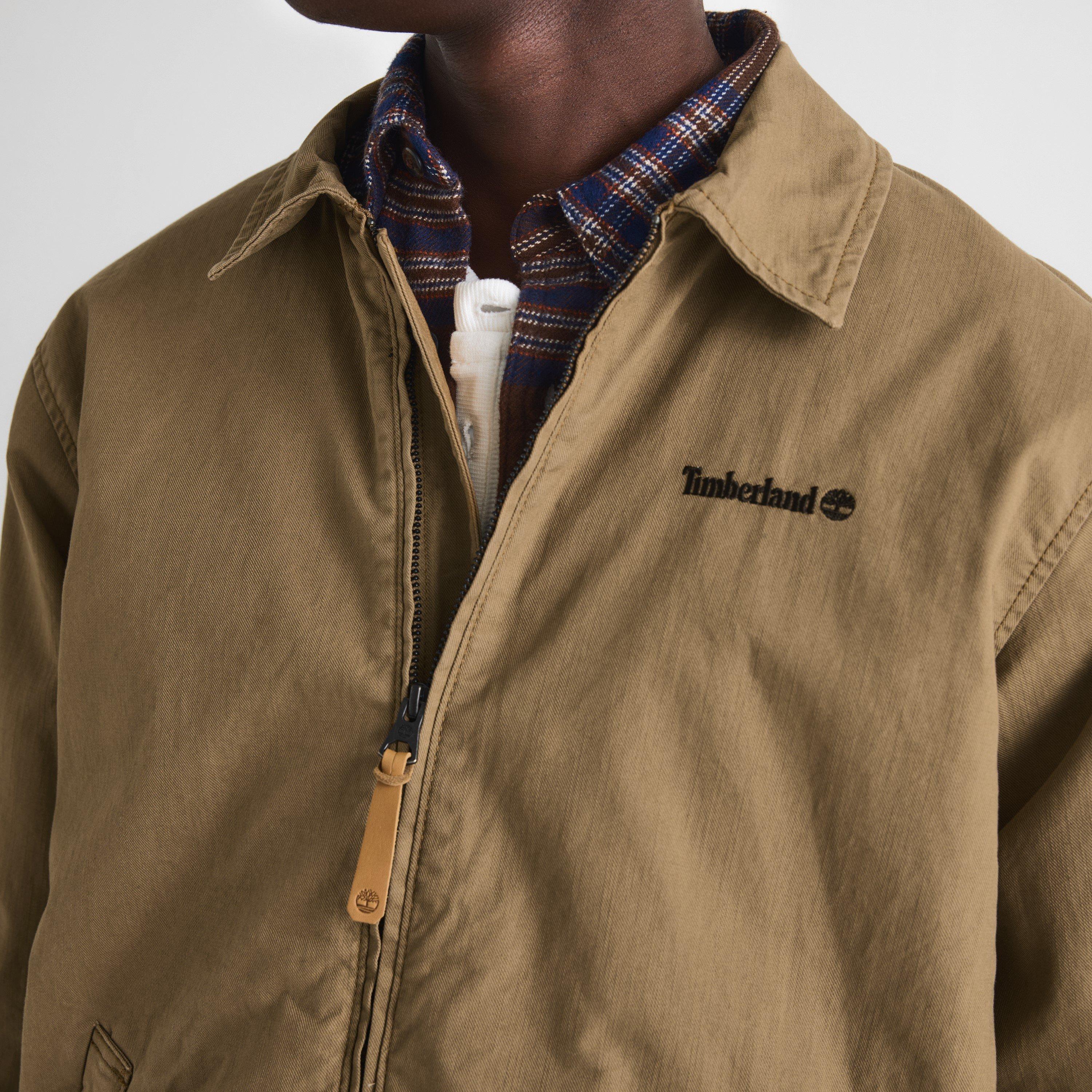 Ermine (Tan) - Timberland - Men's Stratham Cotton Bomber Jacket - 5