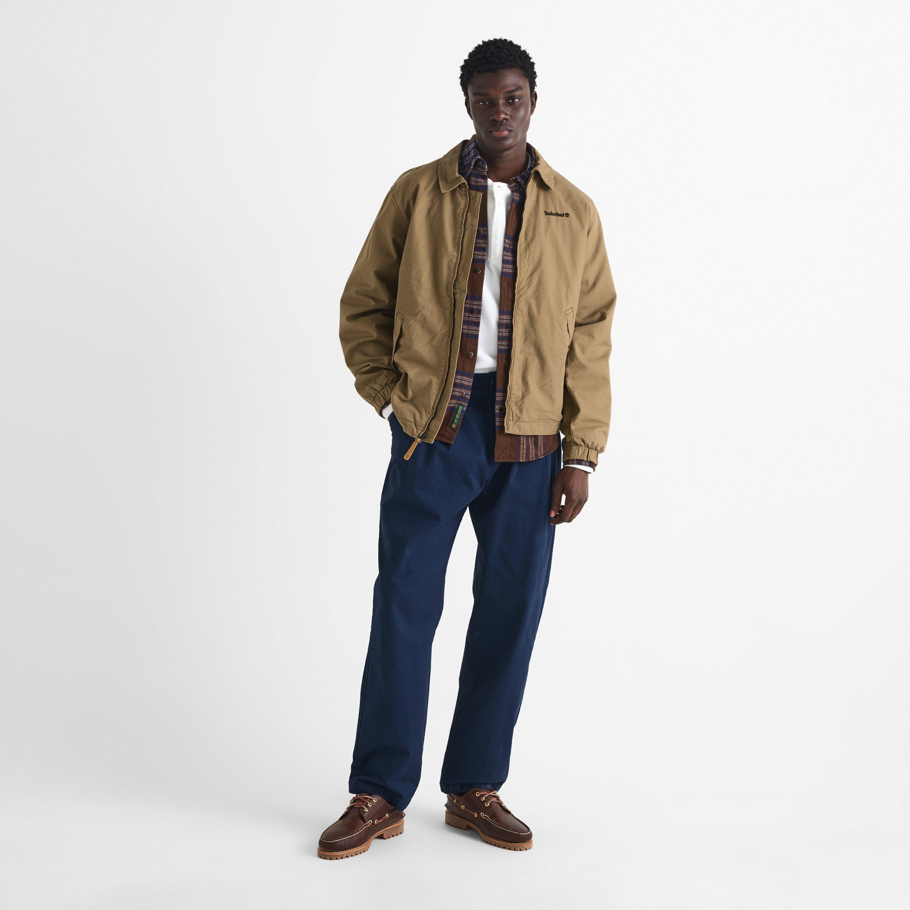 Ermine (Tan) - Timberland - Men's Stratham Cotton Bomber Jacket - 6