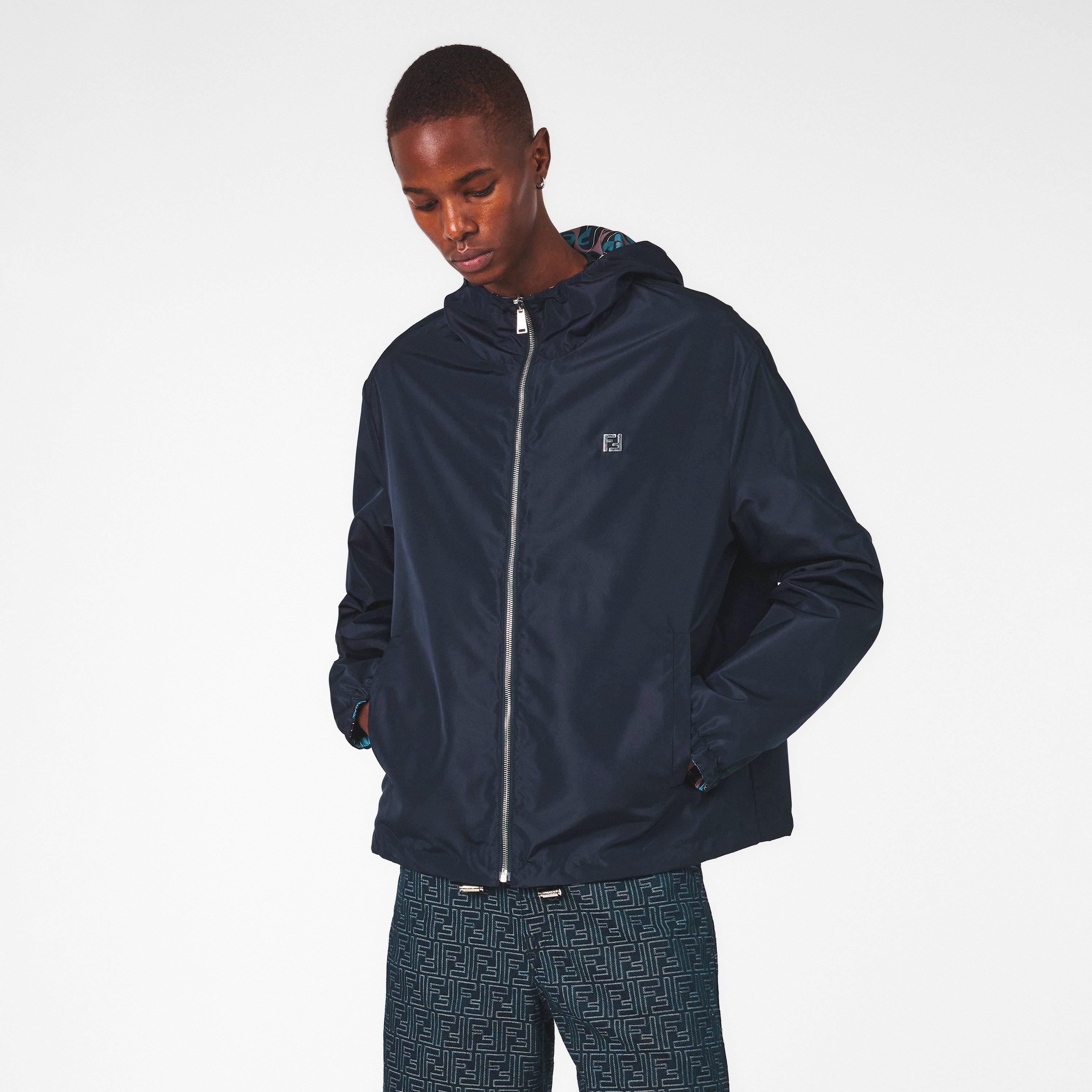Navy - Fendi - Men's  Weather-Resistant Windbreaker - 3